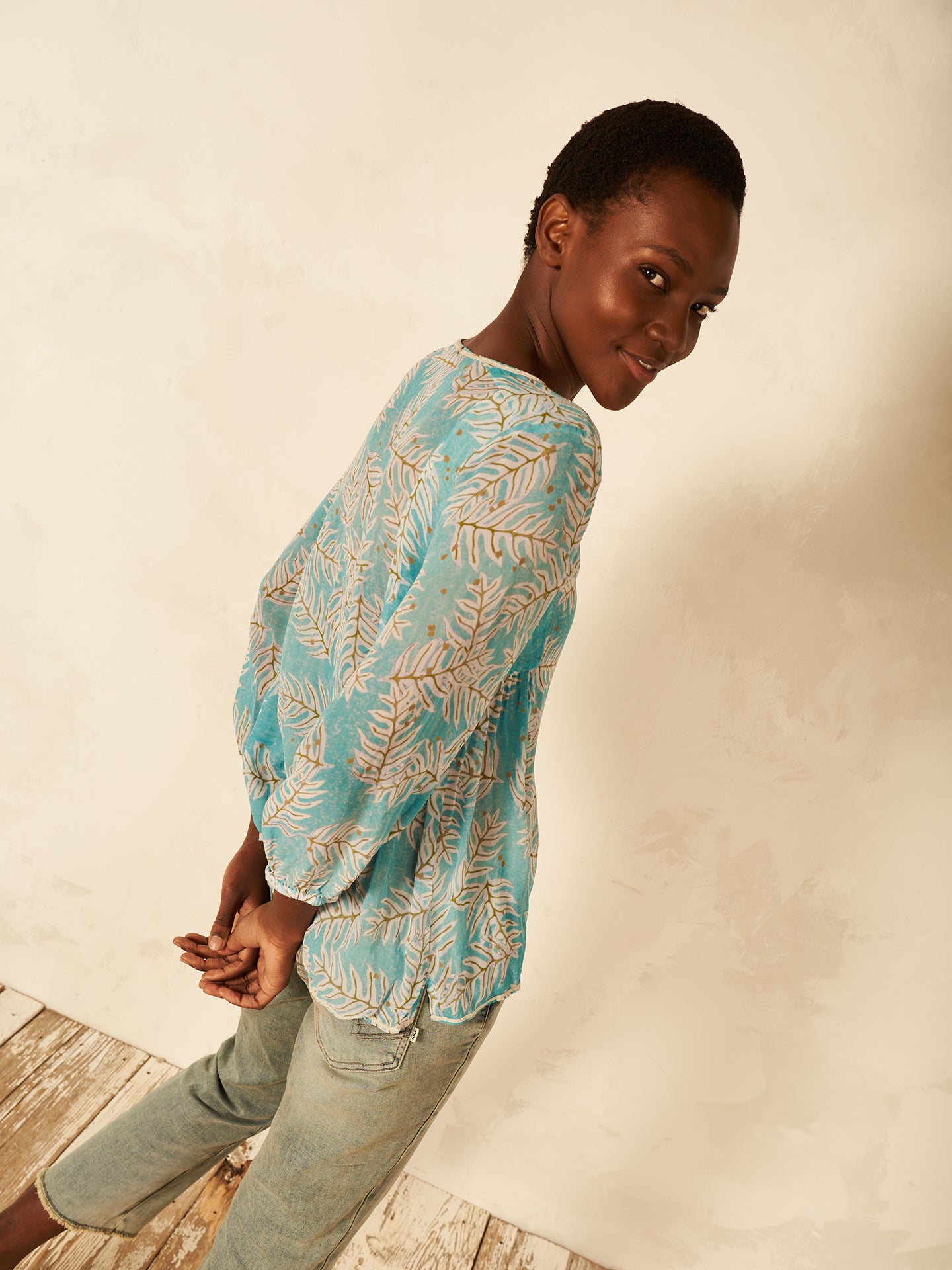 Bluse mit Druck