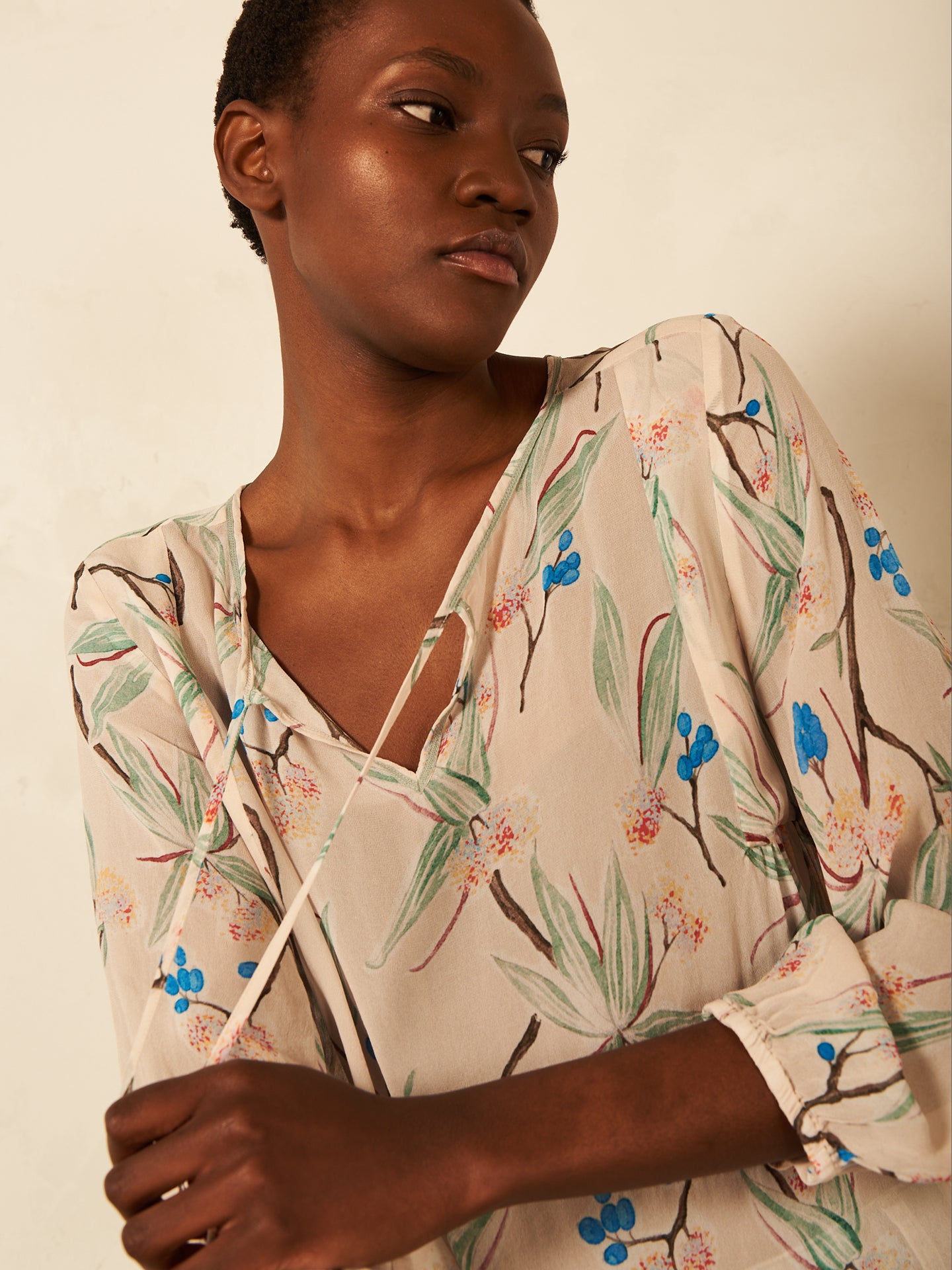 Bluse mit Druck