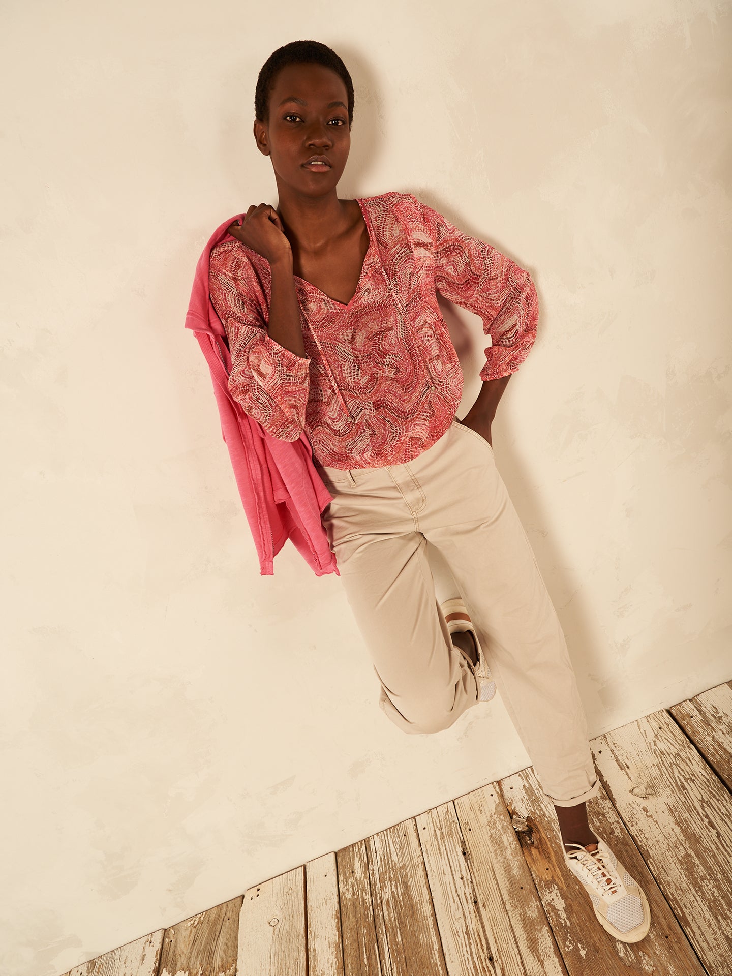 Bluse mit Druck