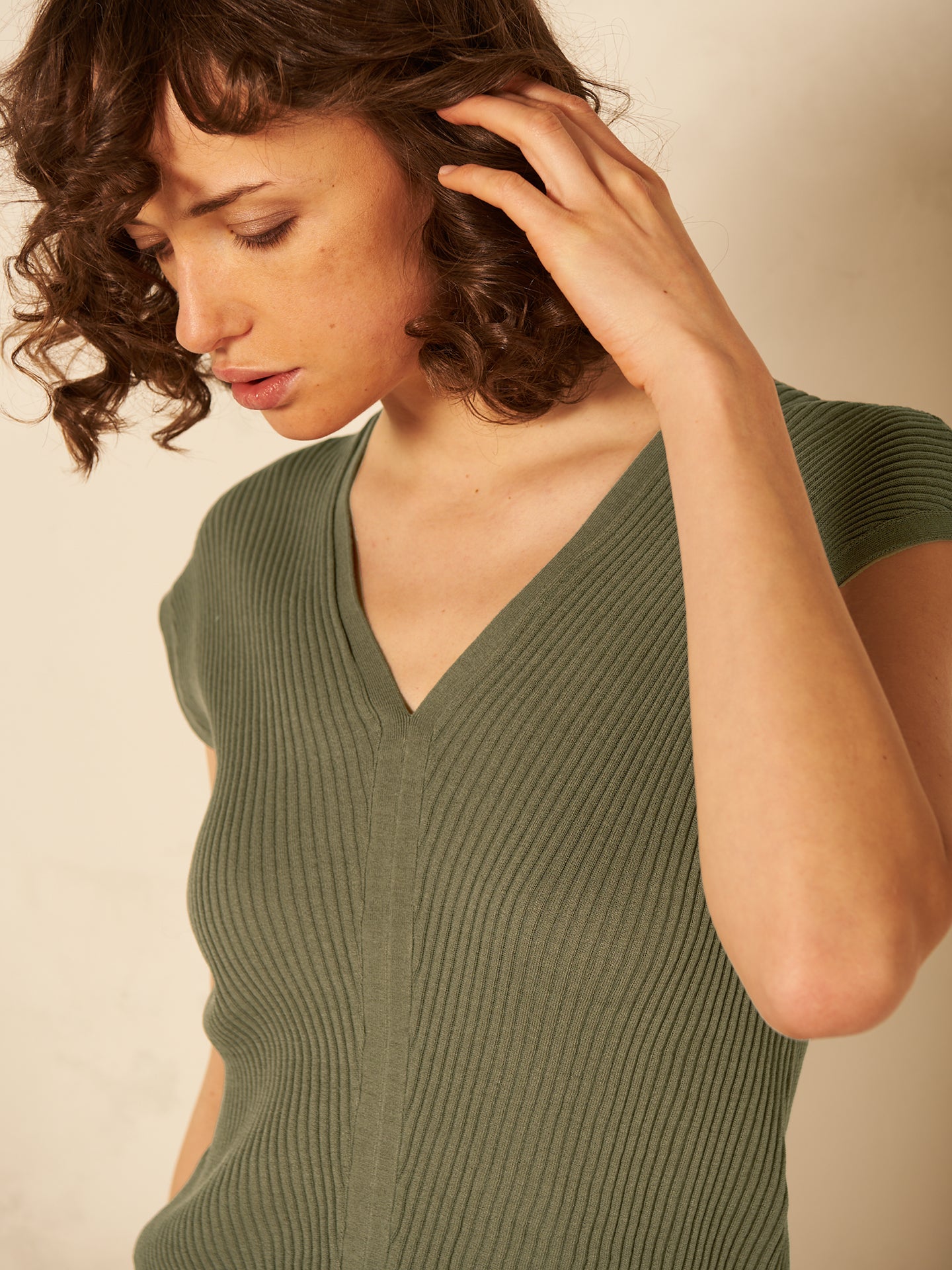 V-neck sweater vest