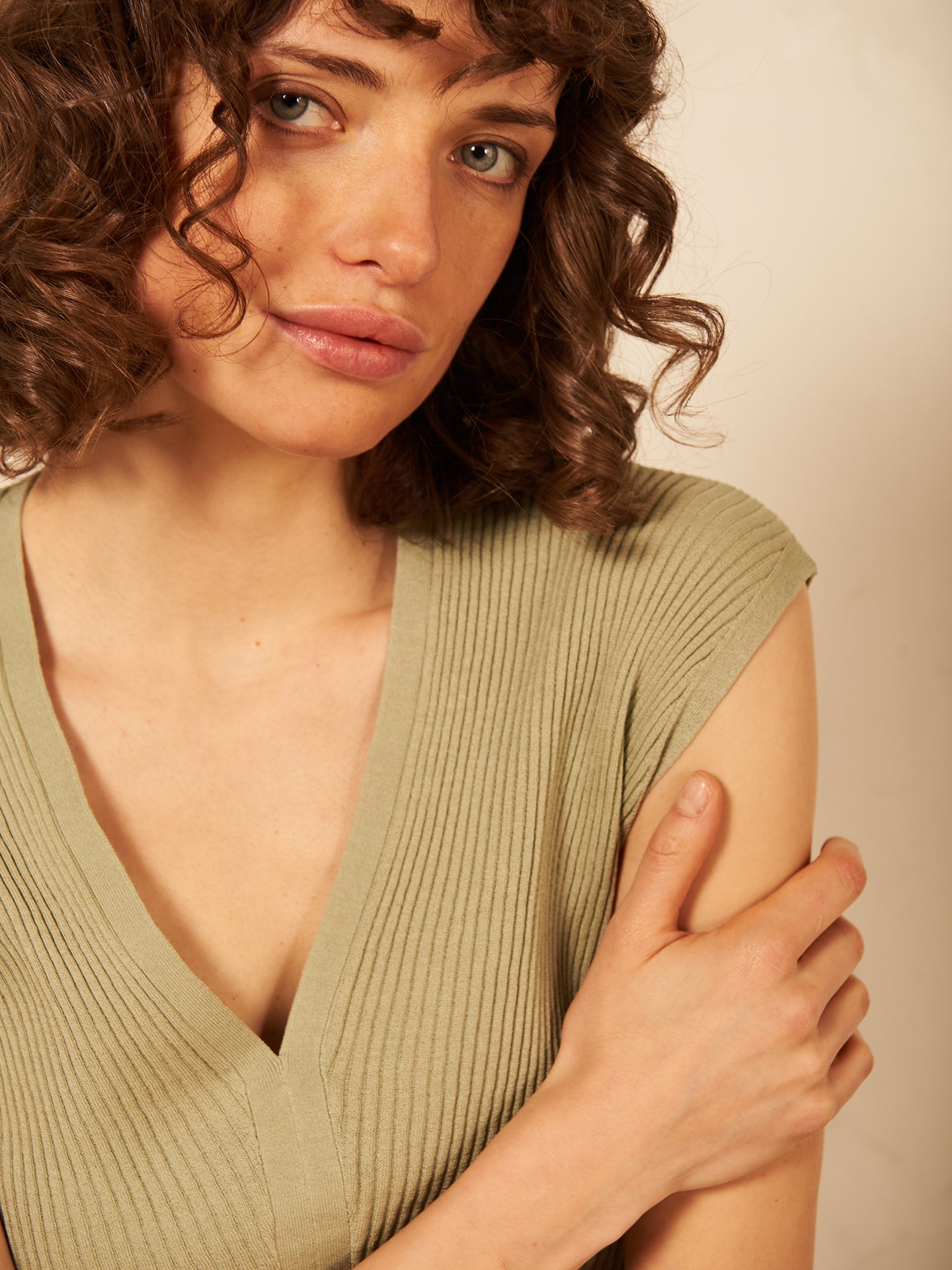 V-neck sweater vest