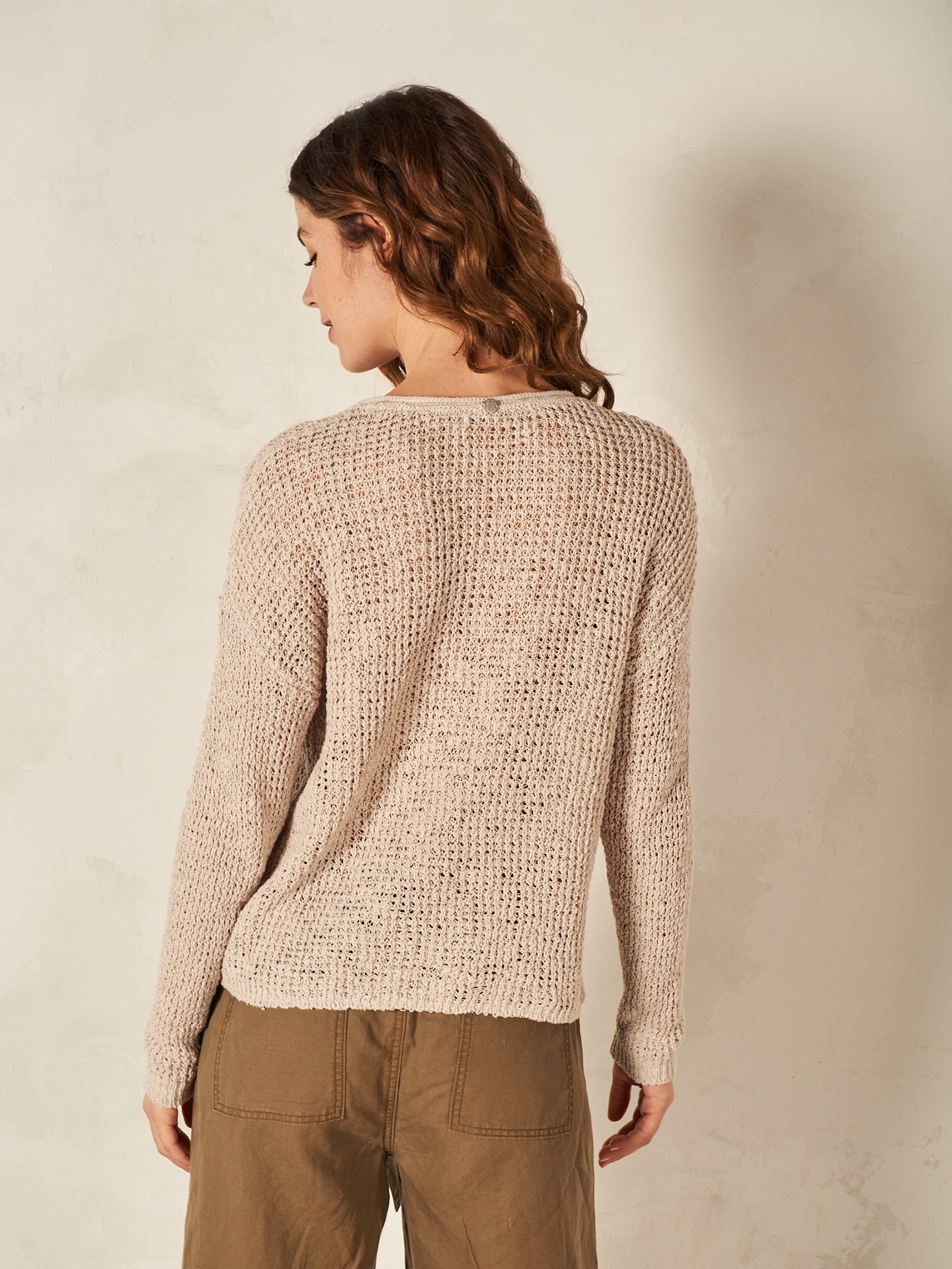 Maglione con scollo rotondo