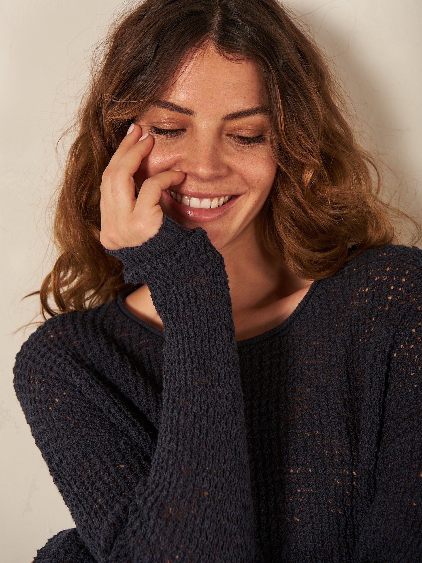 Maglione con scollo rotondo
