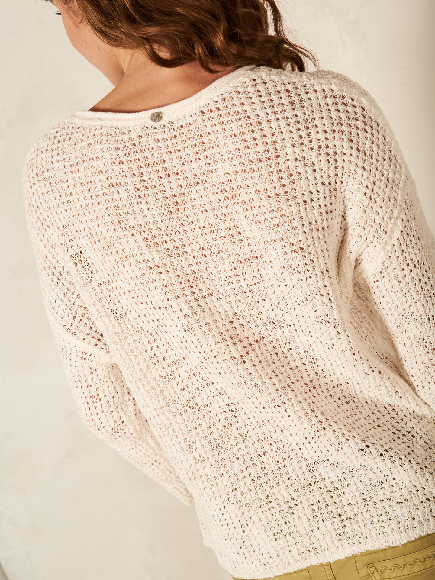 Maglione con scollo rotondo