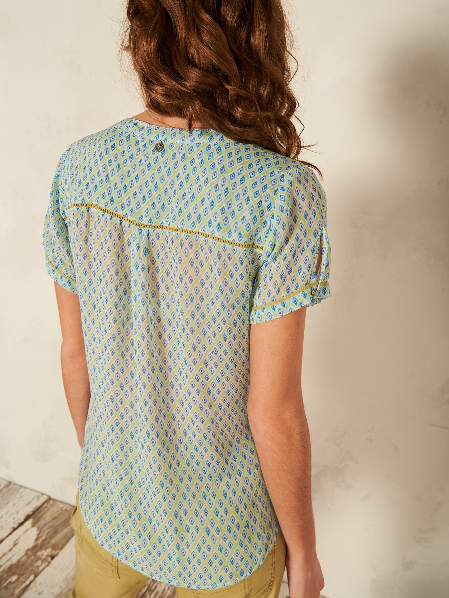 V-neck blouse