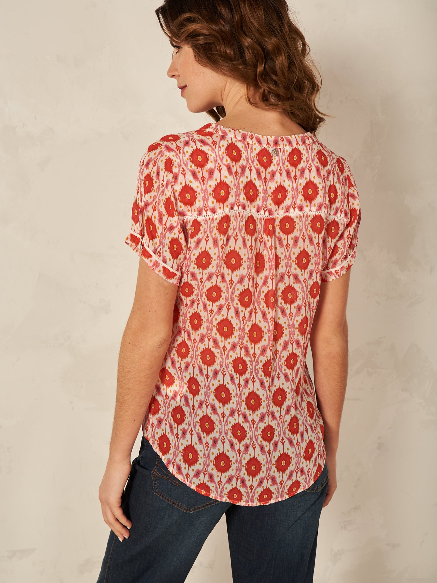 V-neck blouse