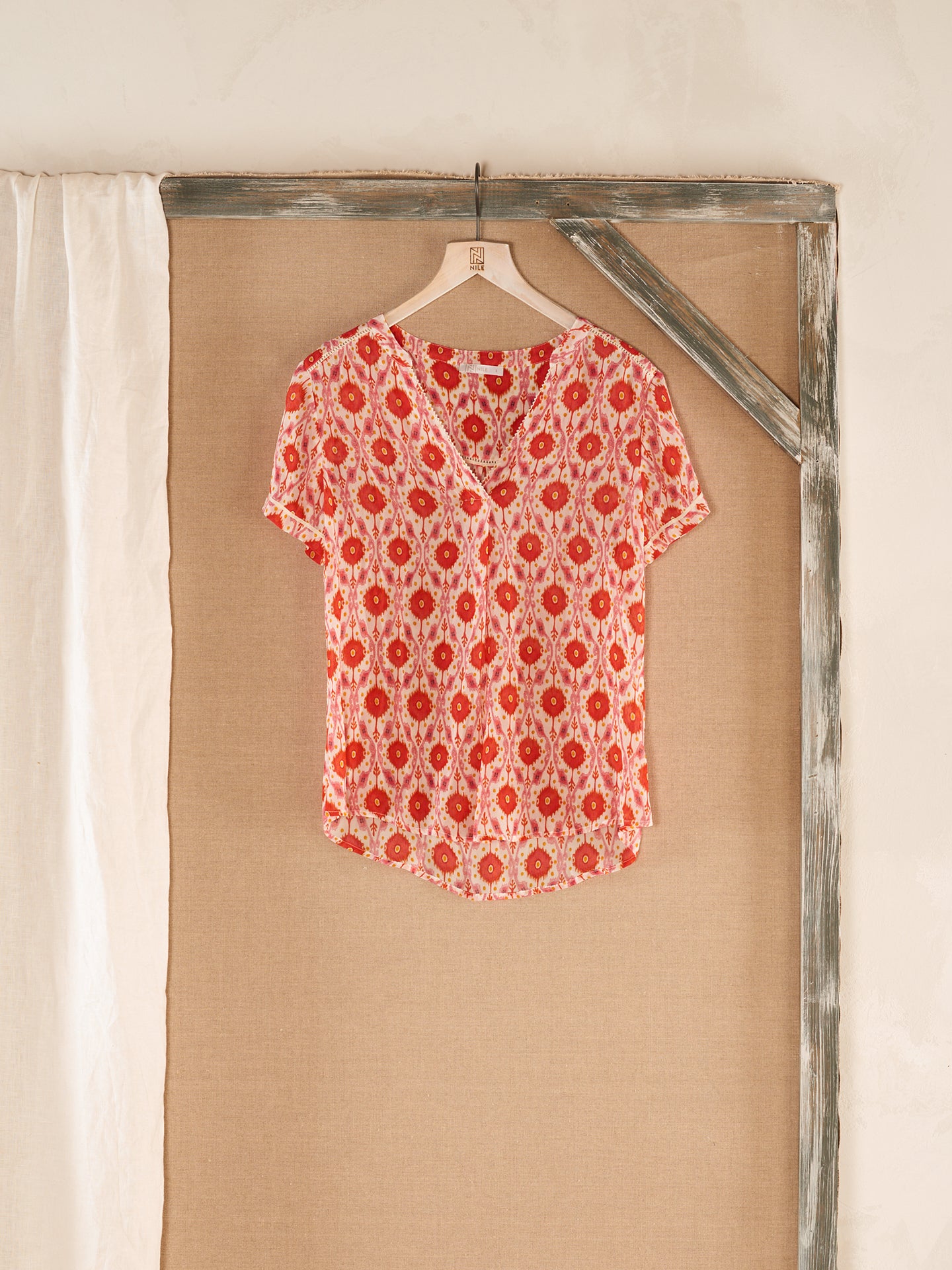 V-neck blouse