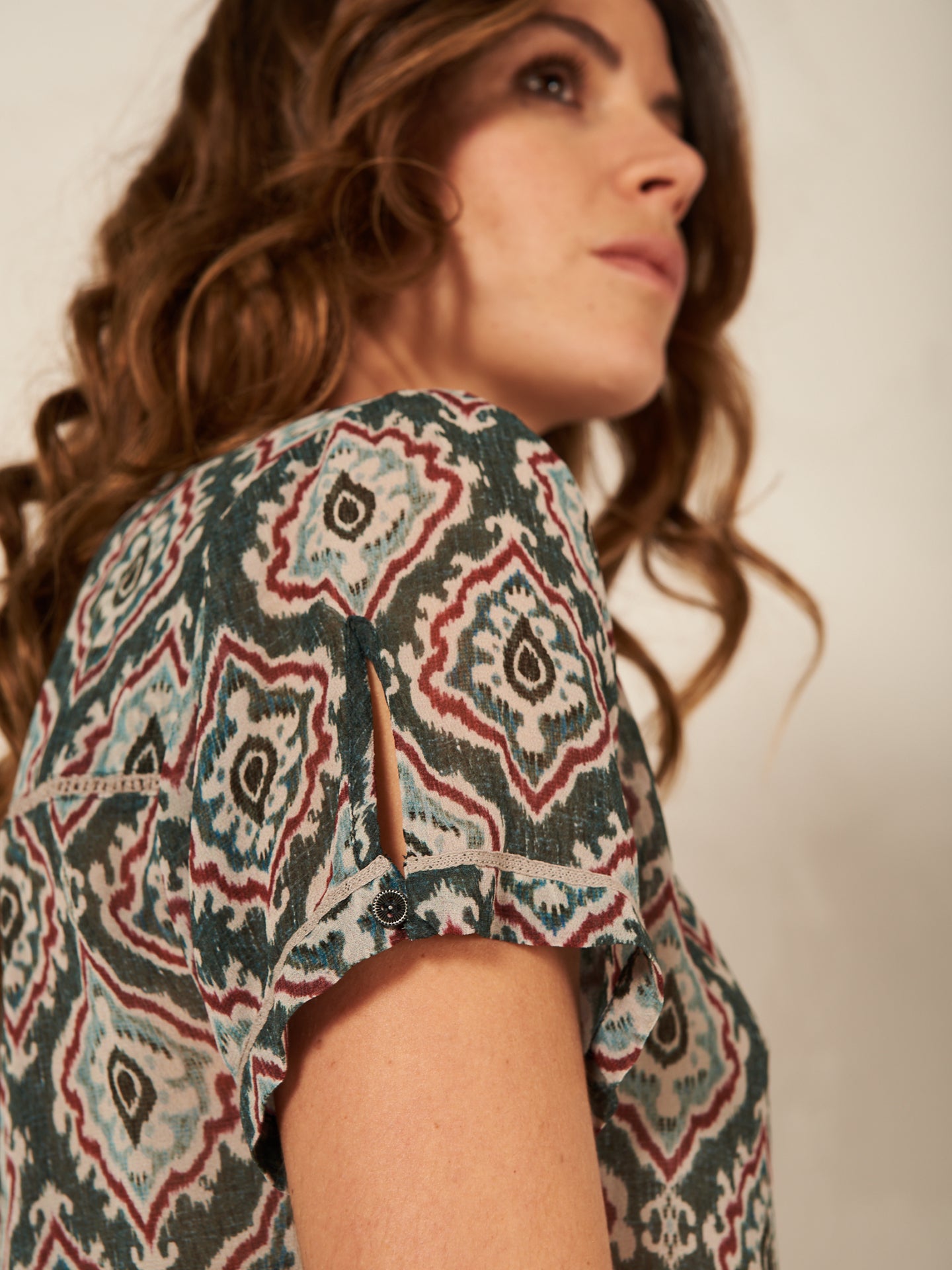 V-neck blouse