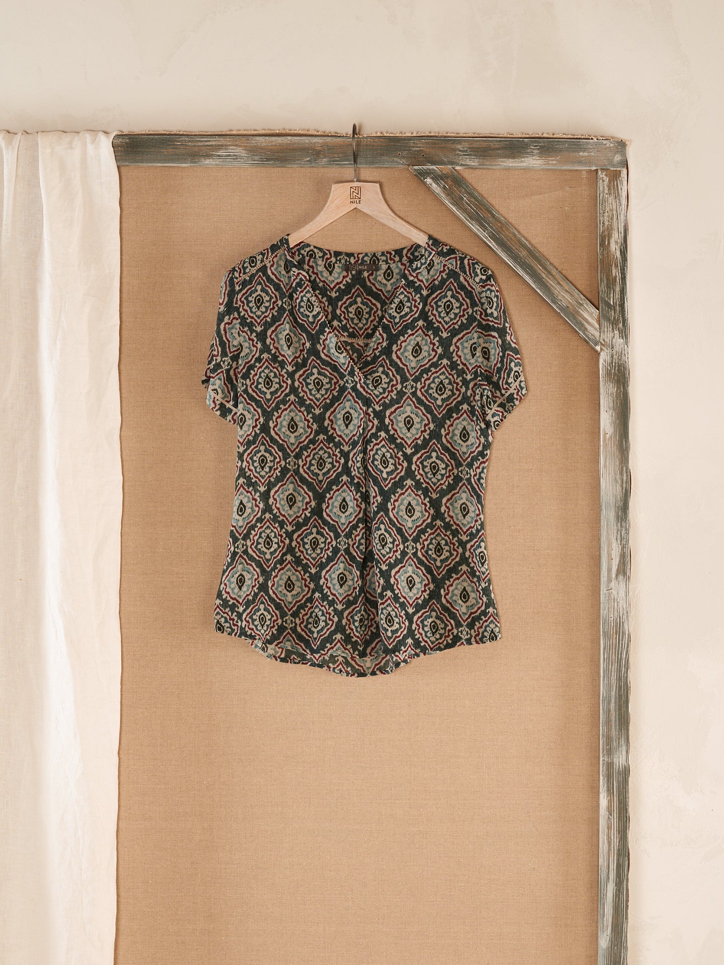 V-neck blouse
