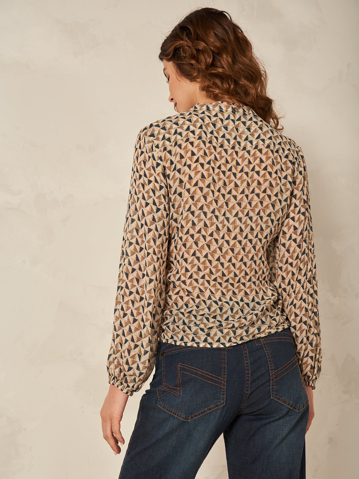 Bluse mit Druck