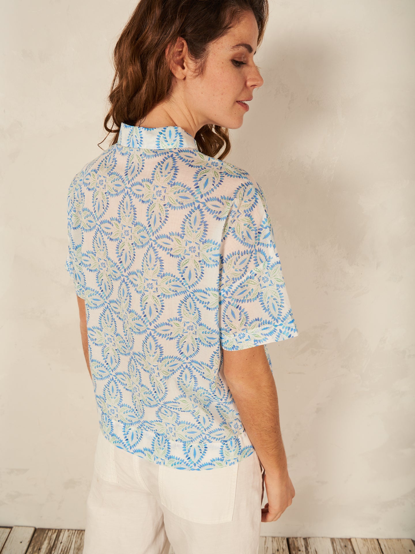 Bluse mit Reverskragen