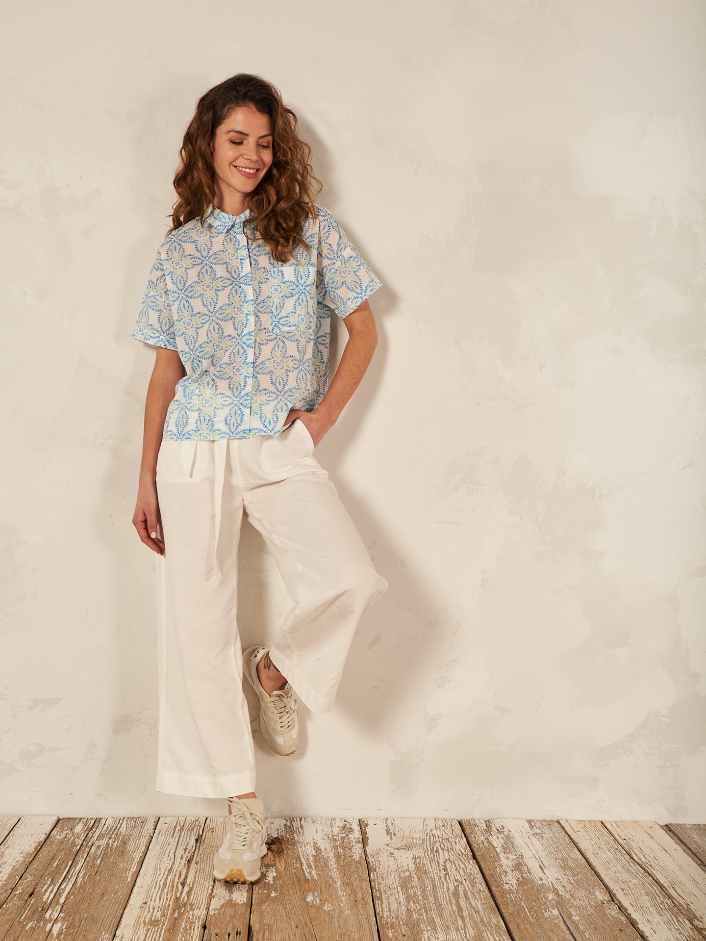 Bluse mit Reverskragen