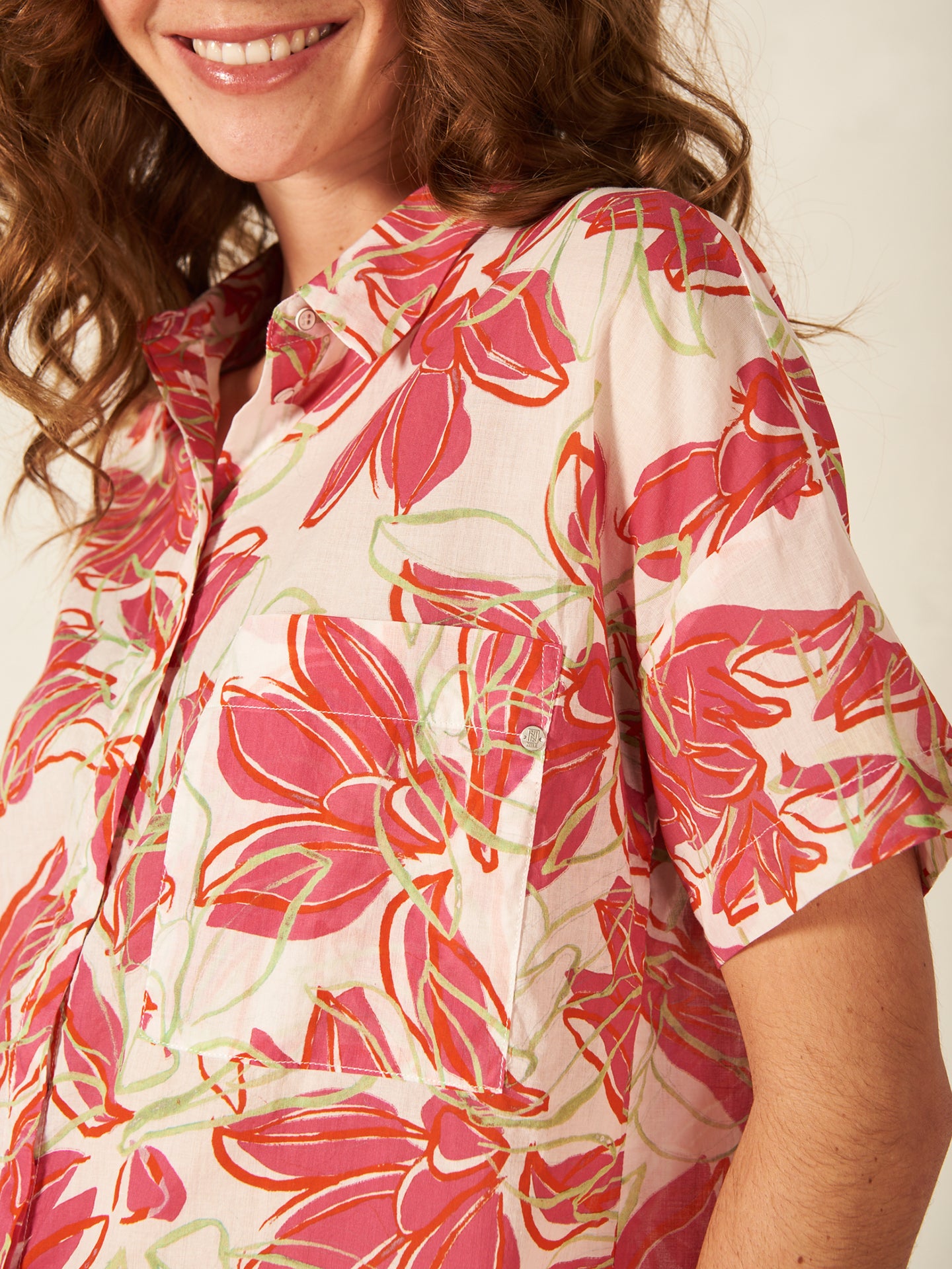 Bluse mit Reverskragen