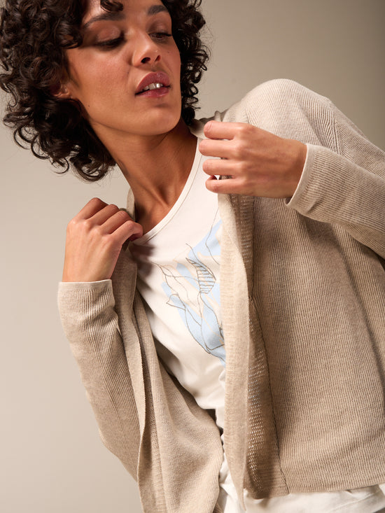 Feinstrickjacke