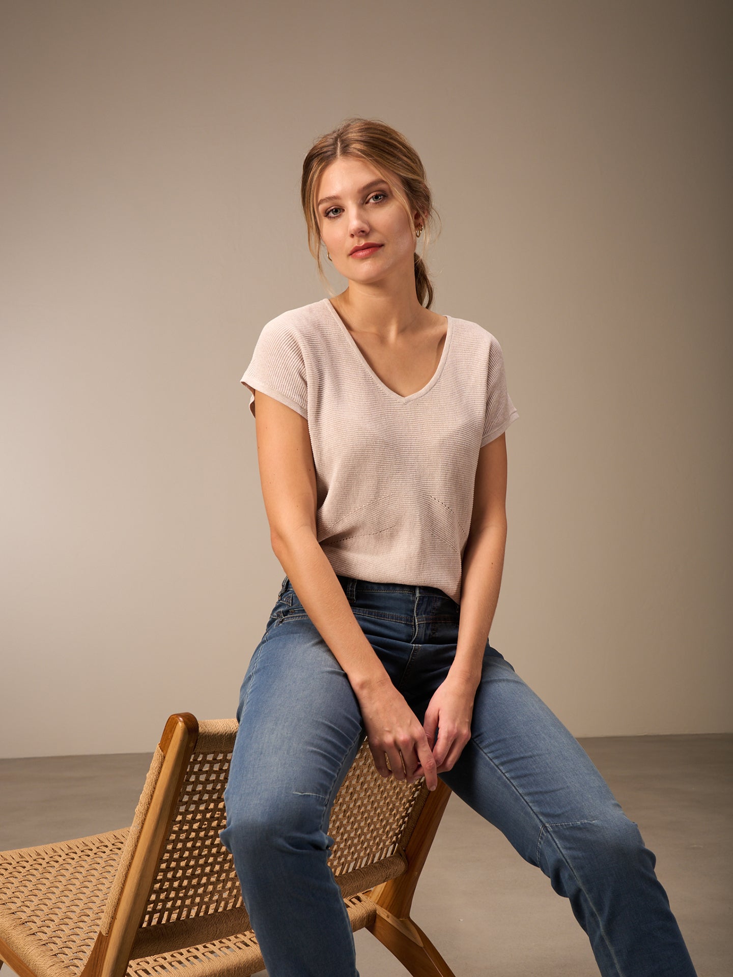 V-neck sweater vest