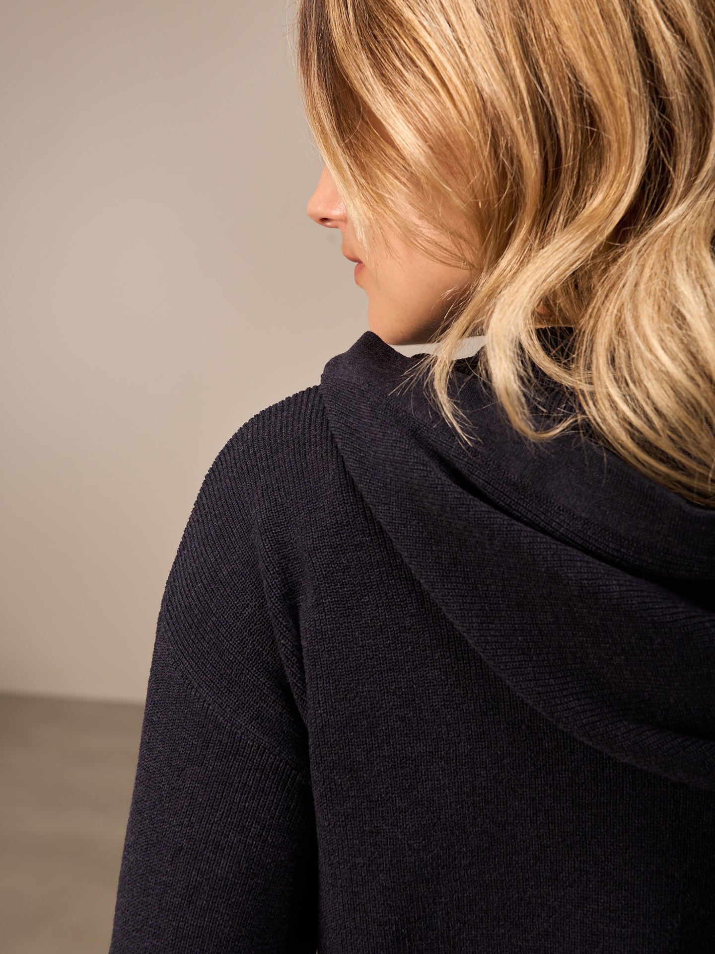 Hooded cardigan