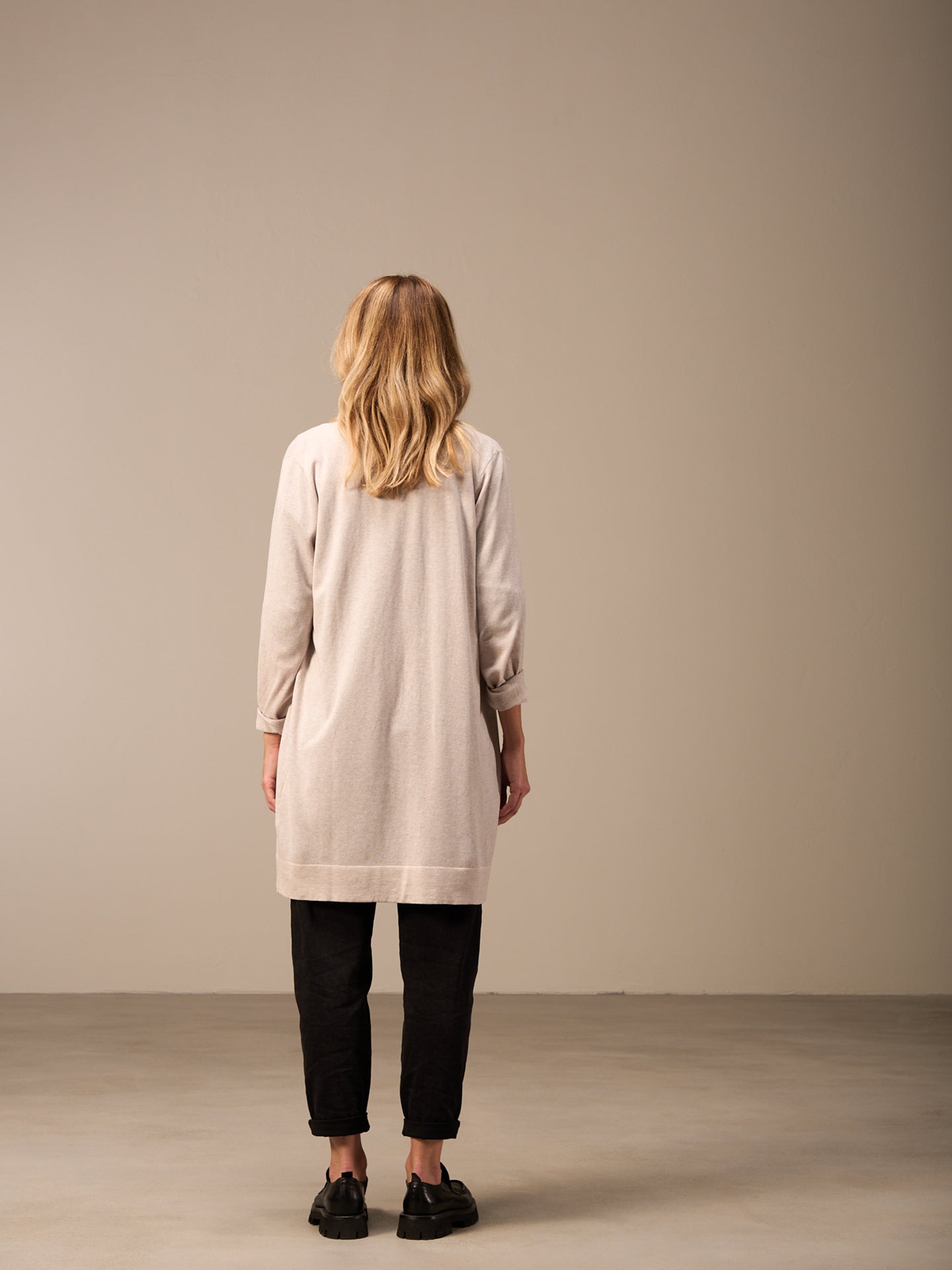 Giacca in maglia con scollo a V