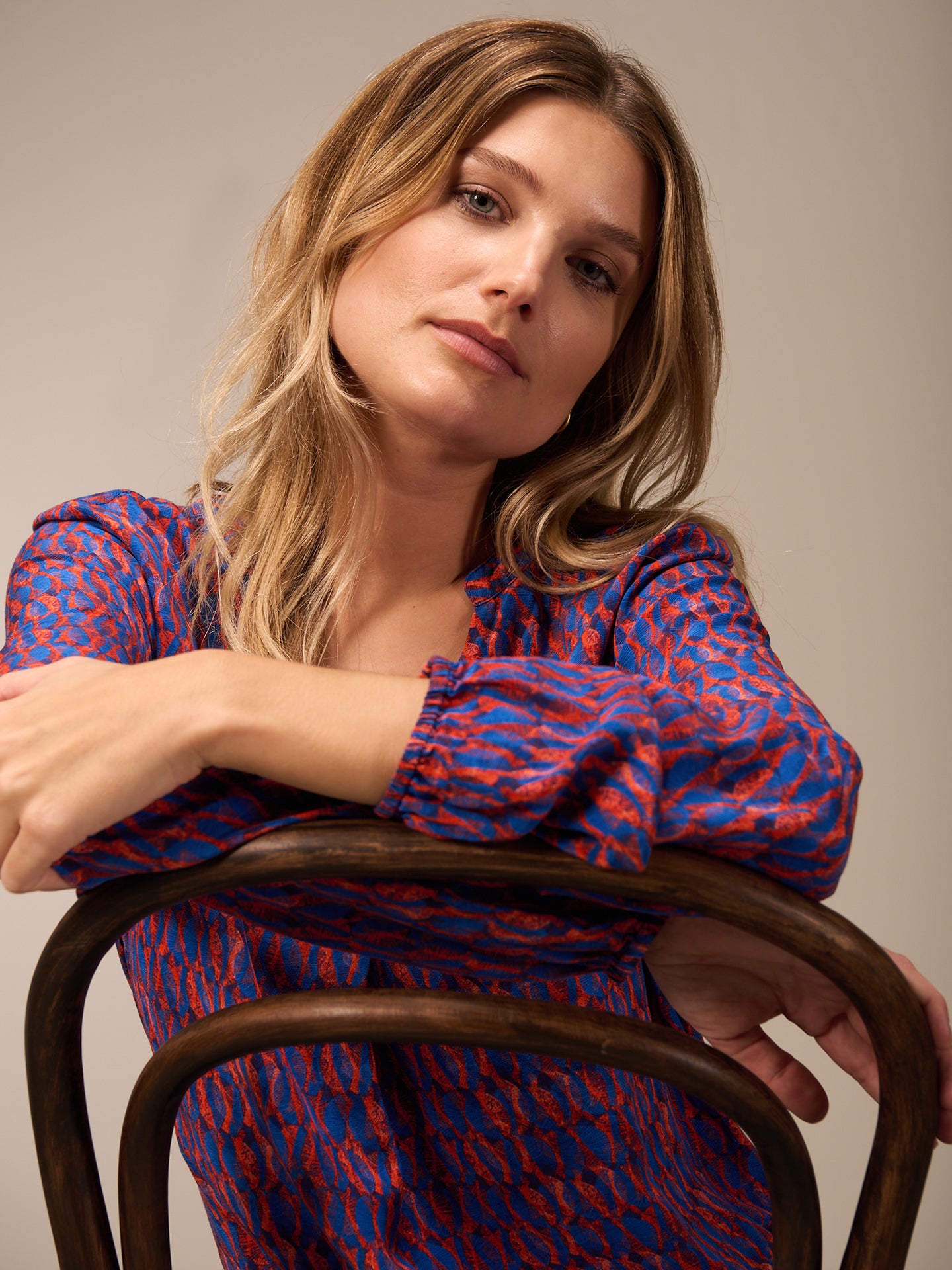 blouse à manches 3/4