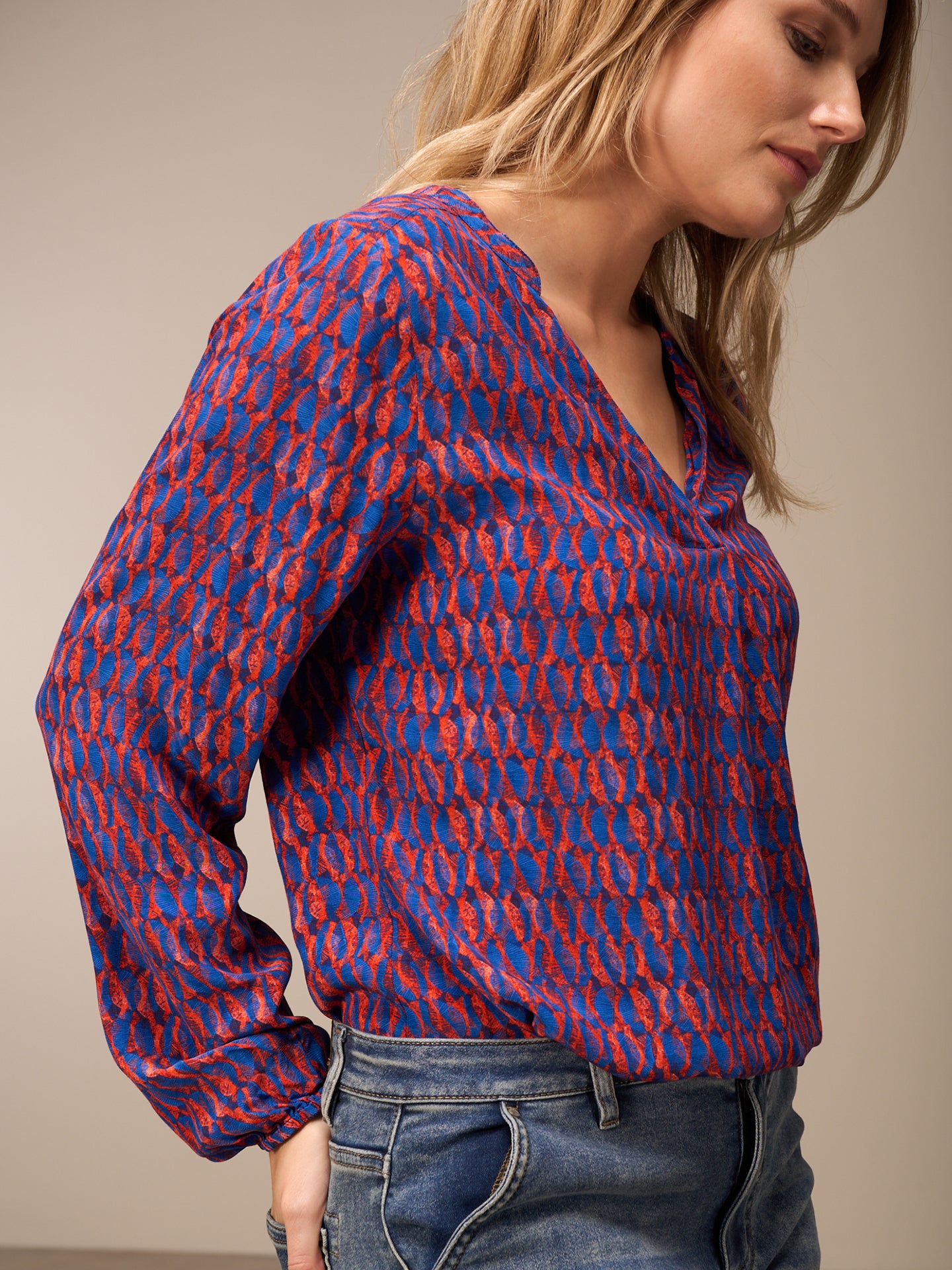blouse à manches 3/4