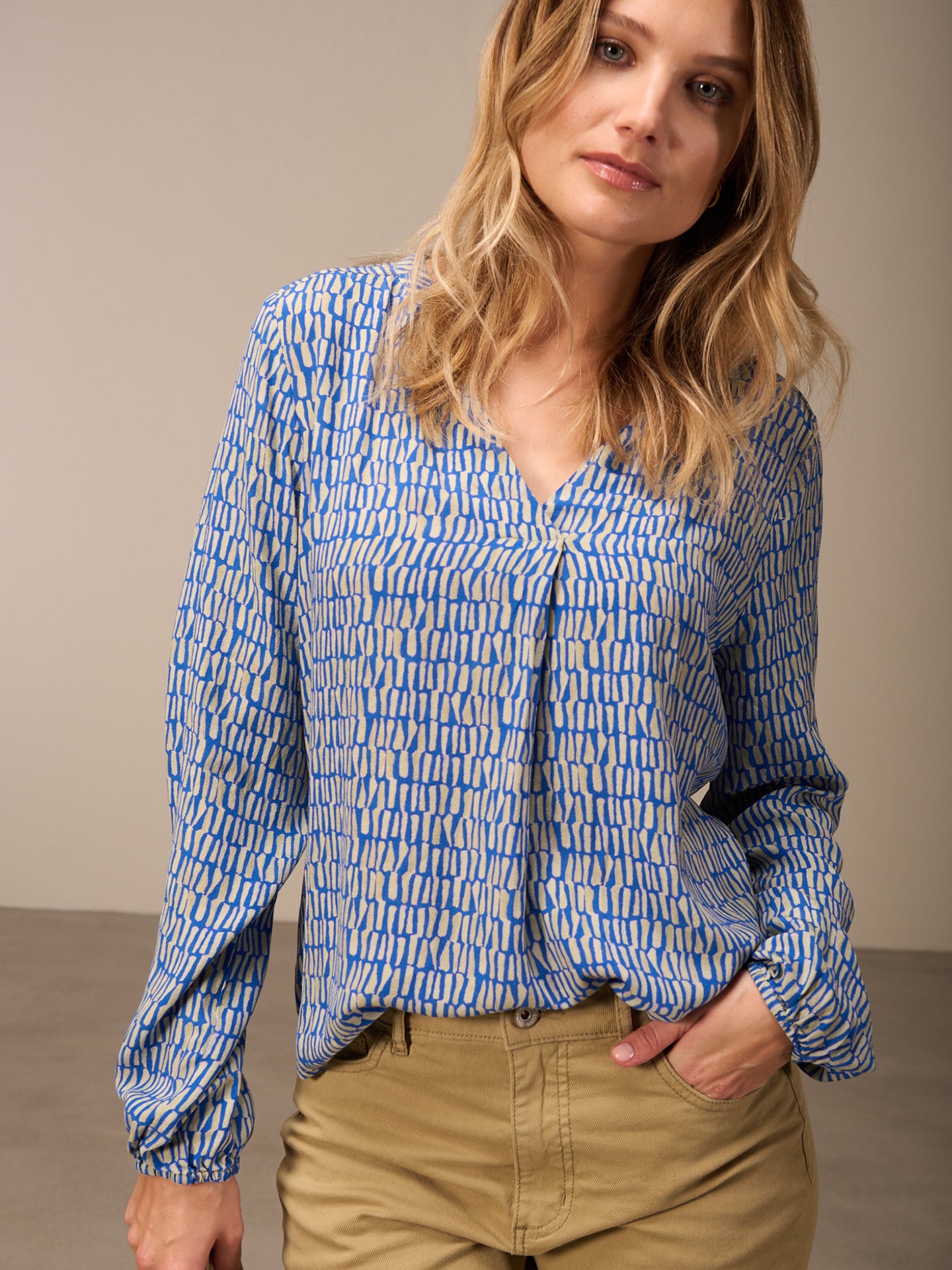 blouse à manches 3/4