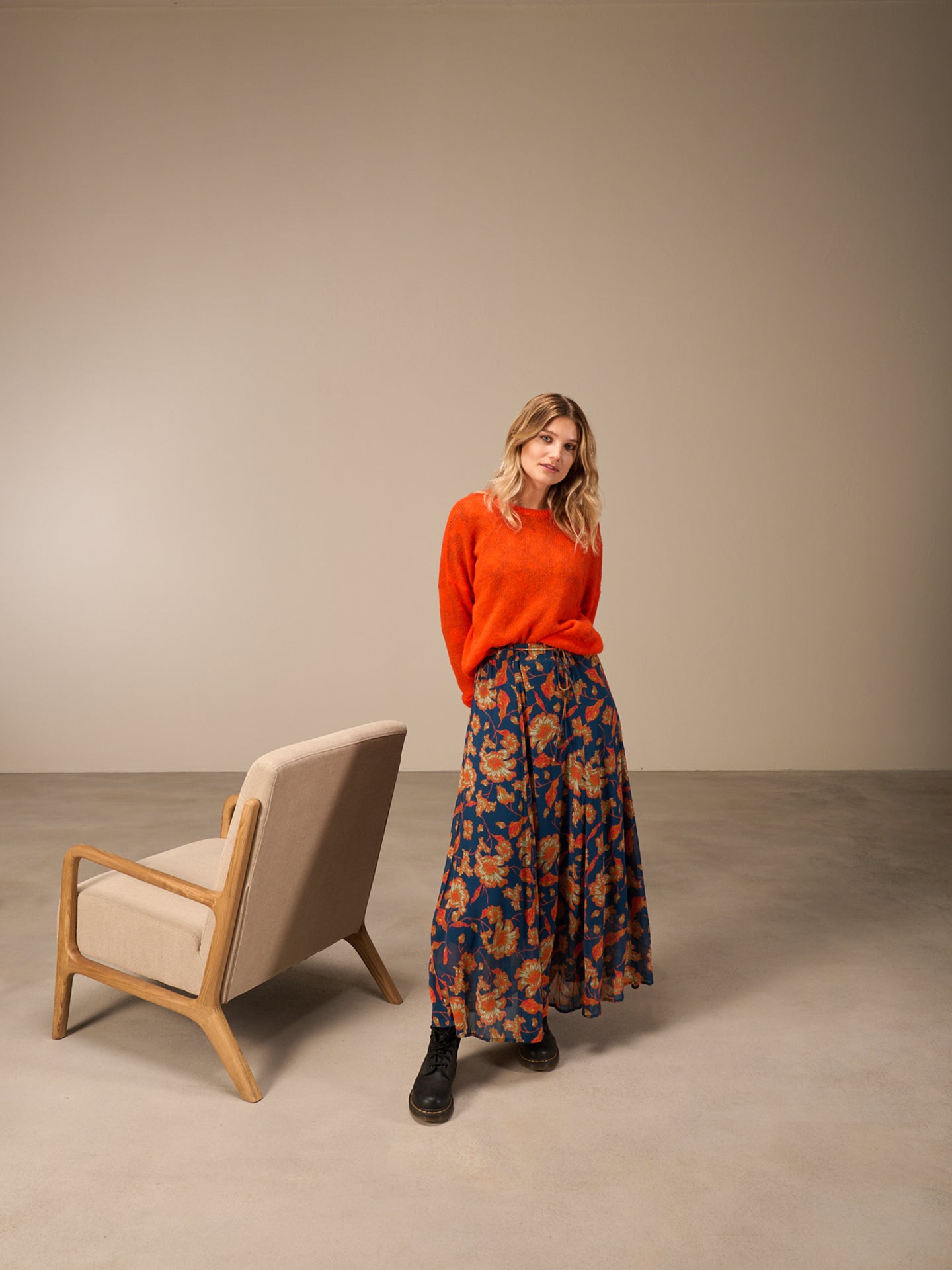 Maglione in maglia misto lana