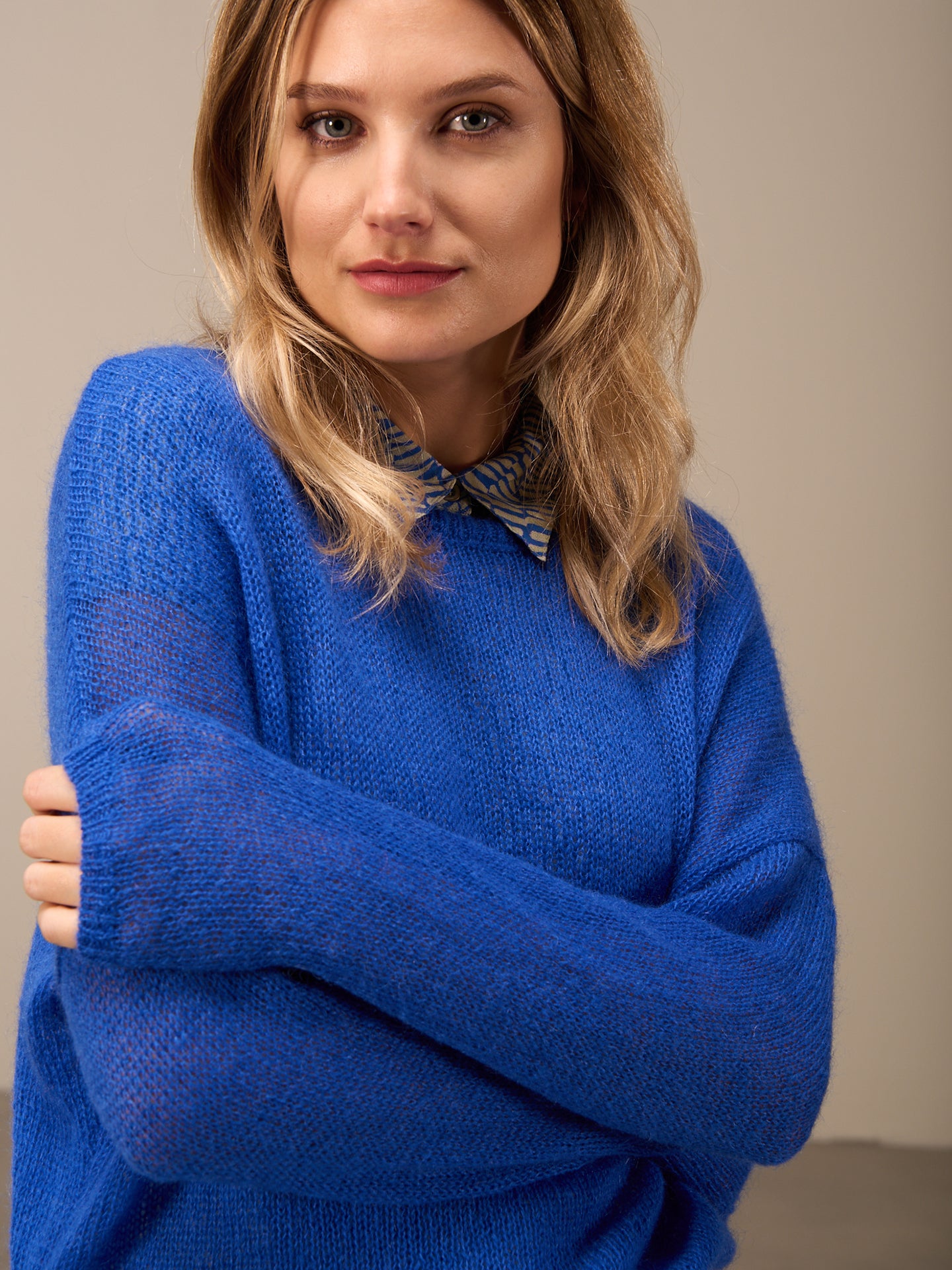 Maglione in maglia misto lana