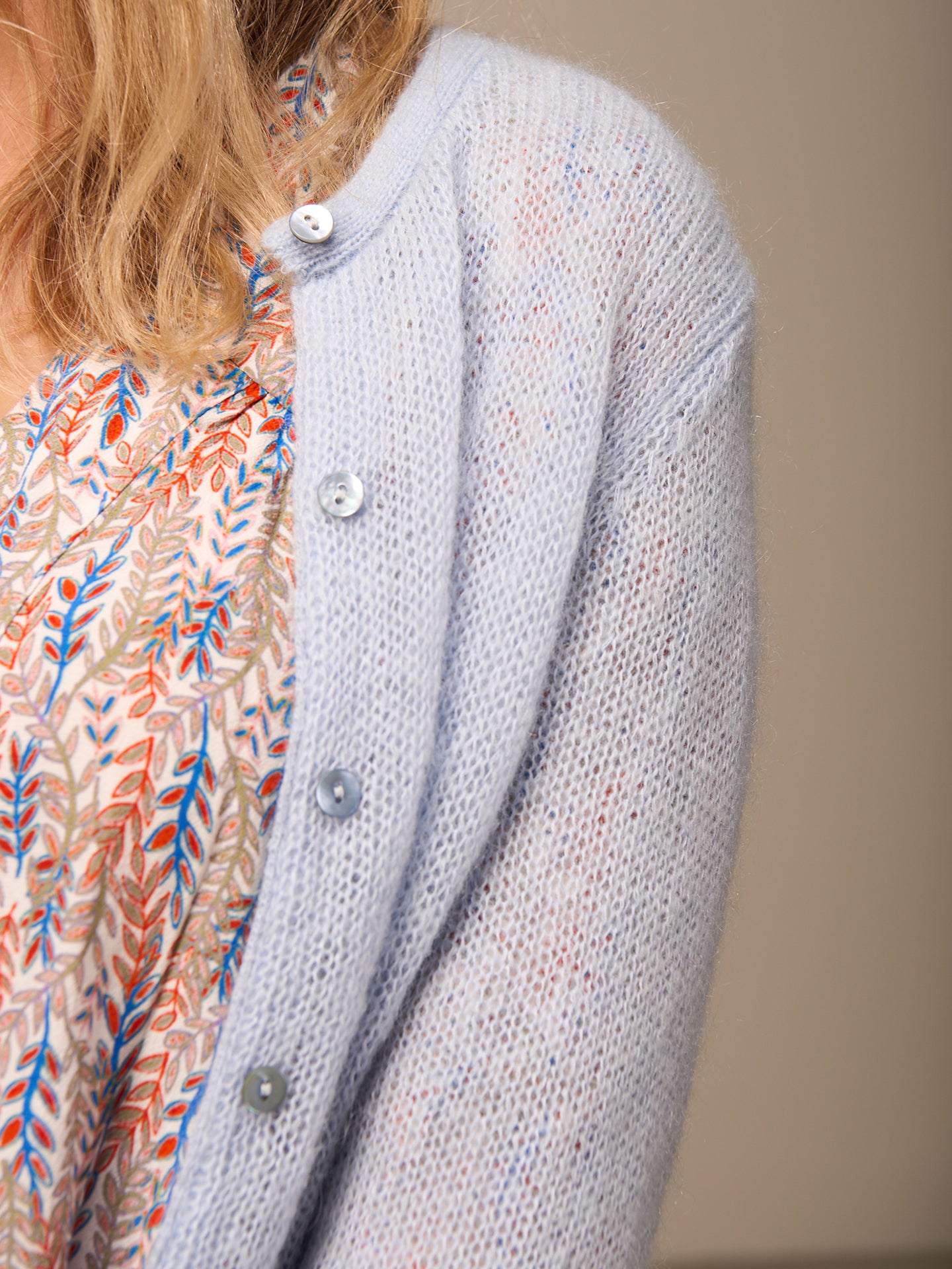 Strickjacke mit Knopfverschluss