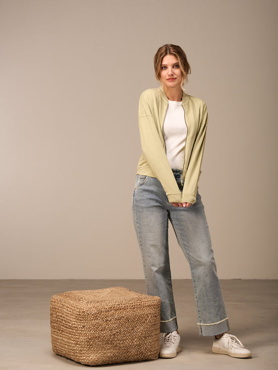 Sweatjacke mit Reissverschluss