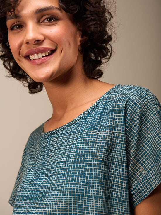 Bluse mit Druck