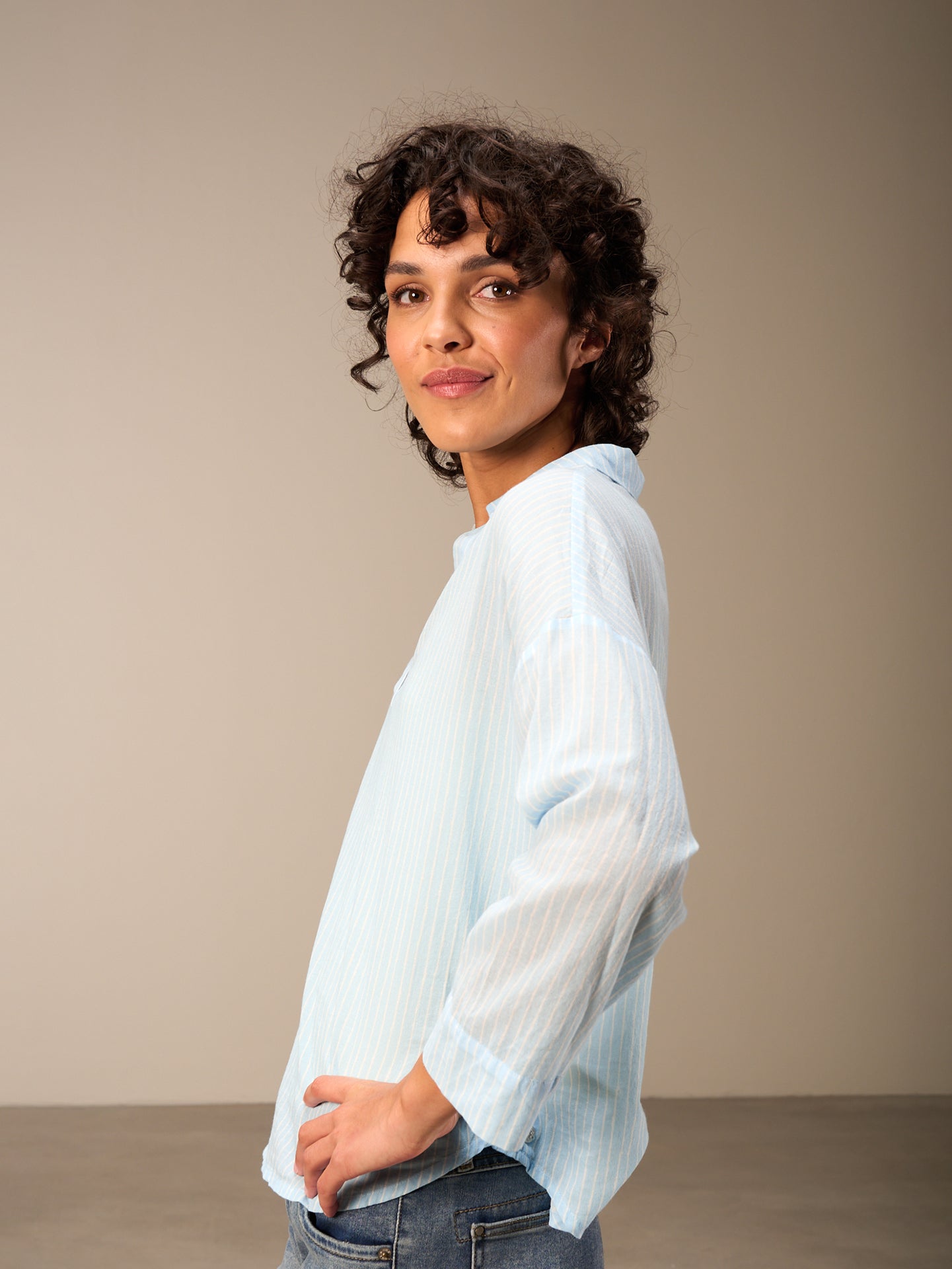 blouse à manches 3/4
