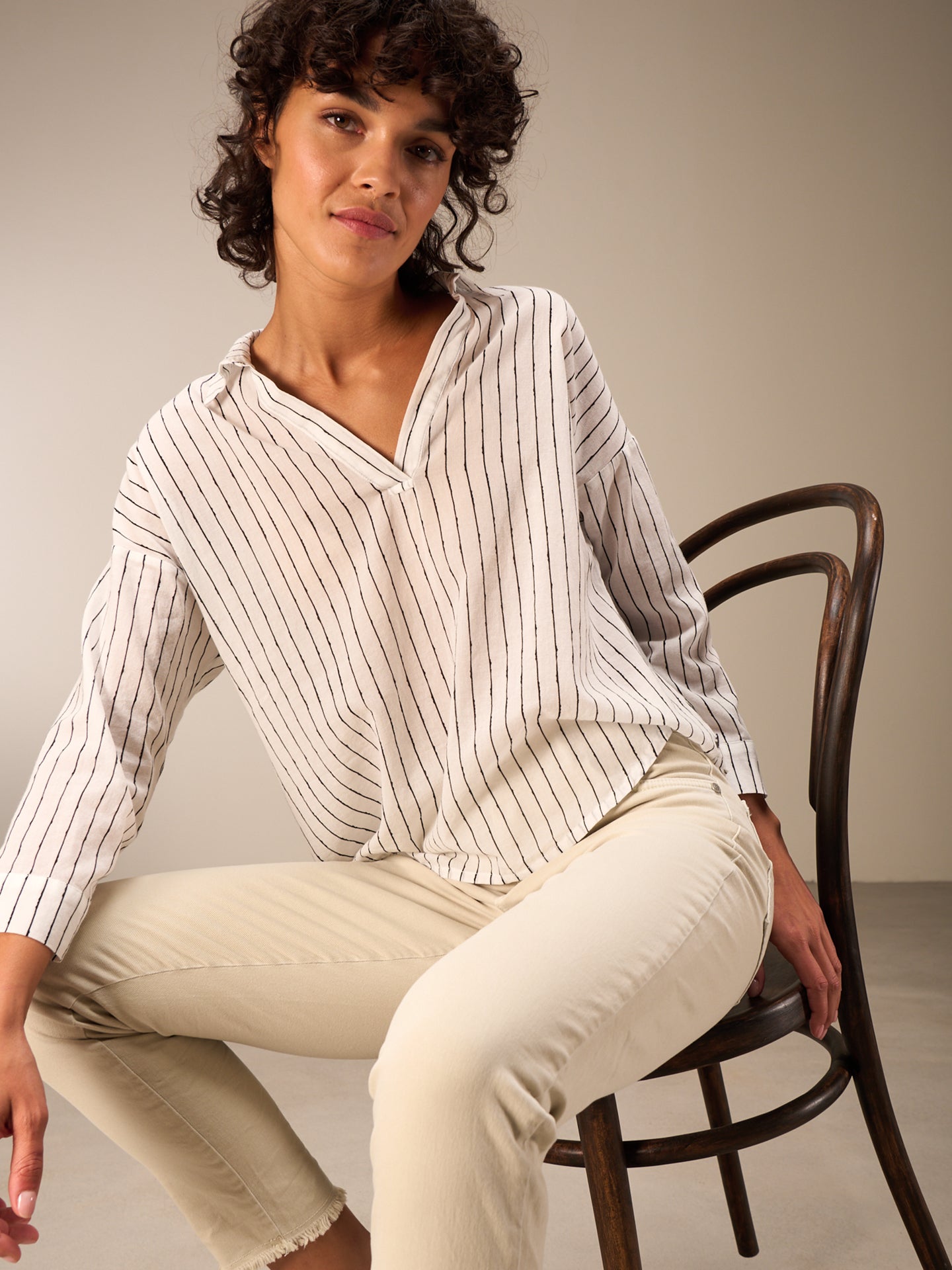 blouse à manches 3/4