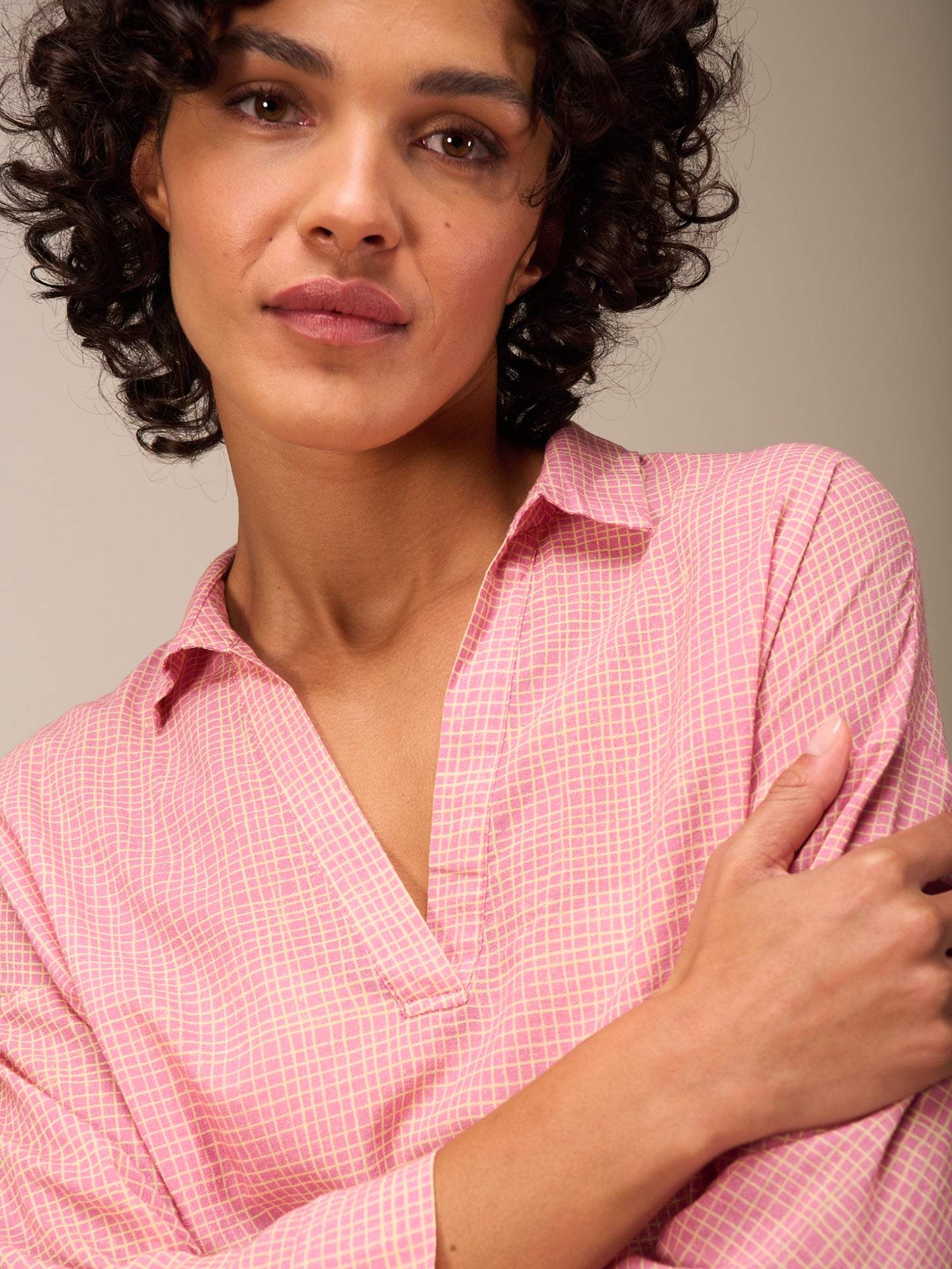 blouse à manches 3/4