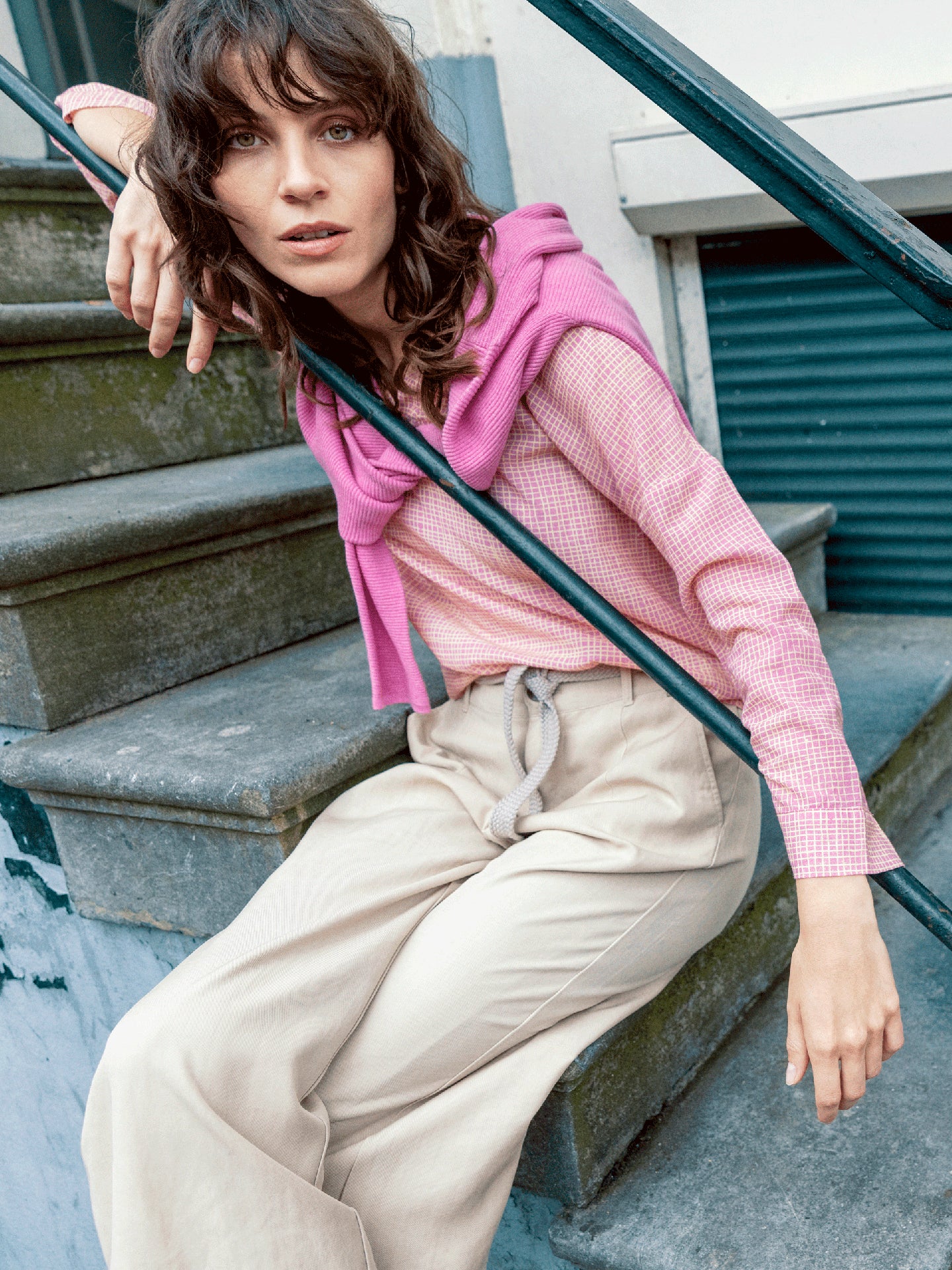 blouse à manches 3/4