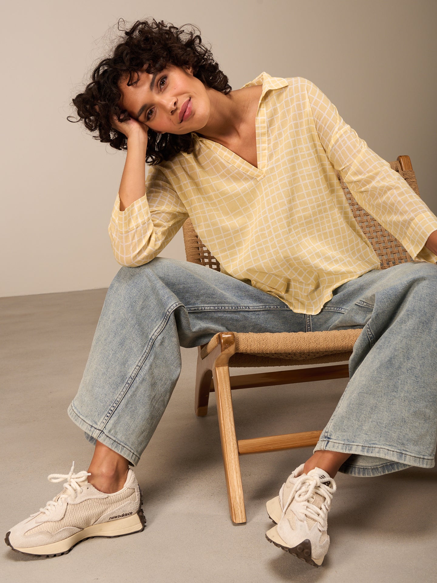 blouse à manches 3/4