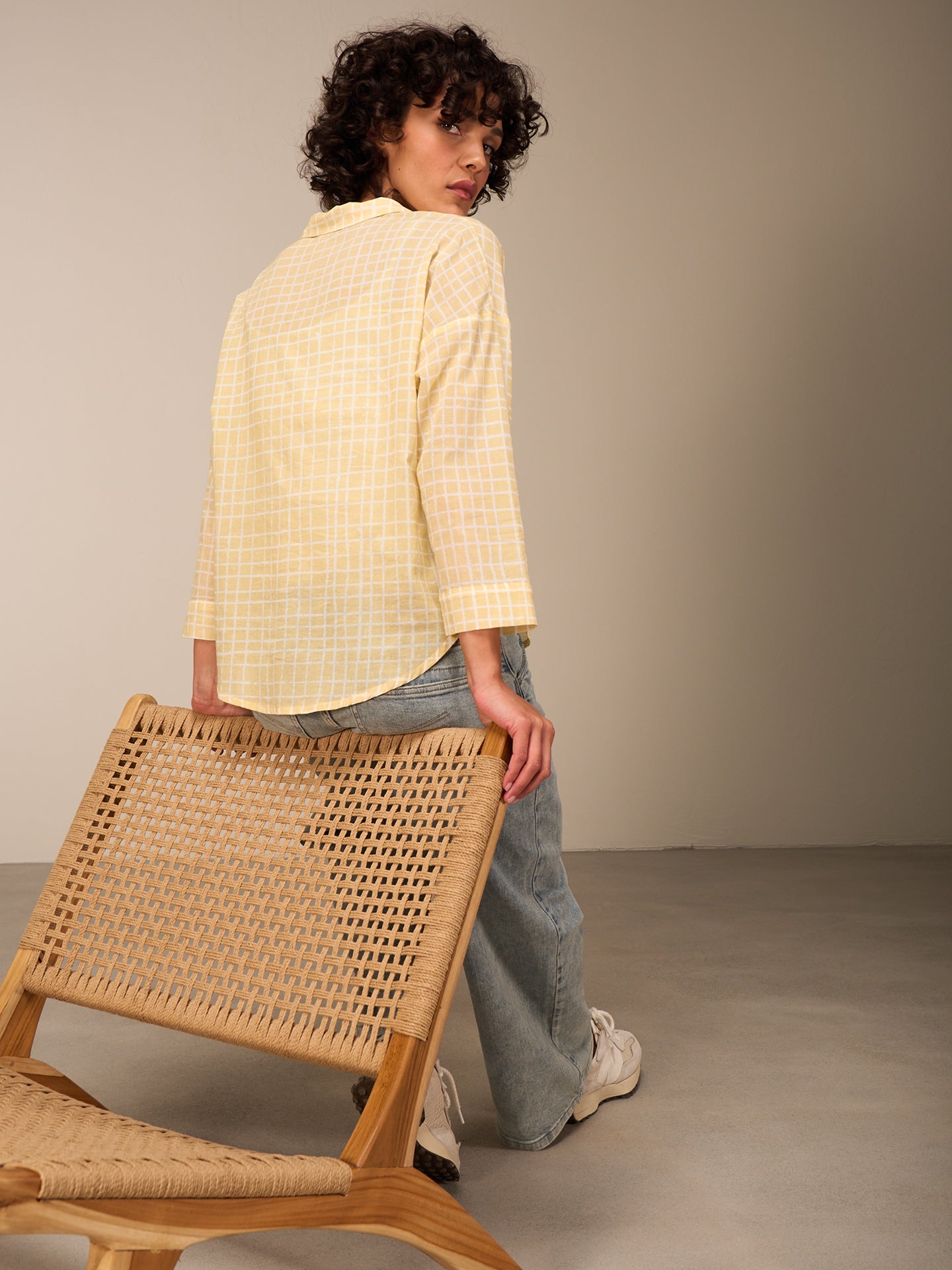 blouse à manches 3/4