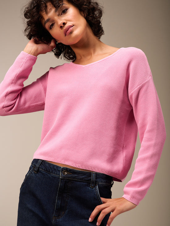 Pullover mit V-Ausschnitt