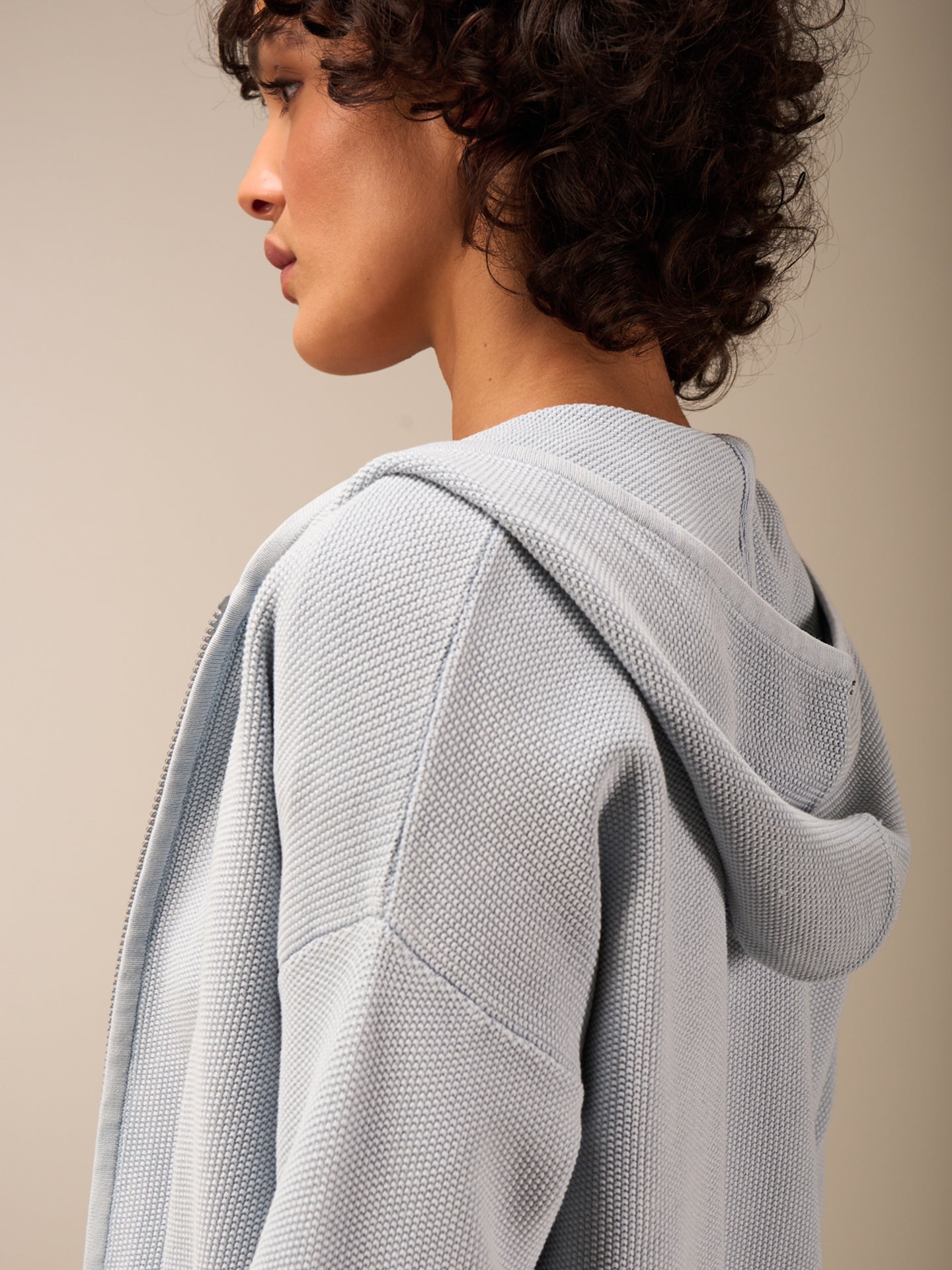 Hooded cardigan