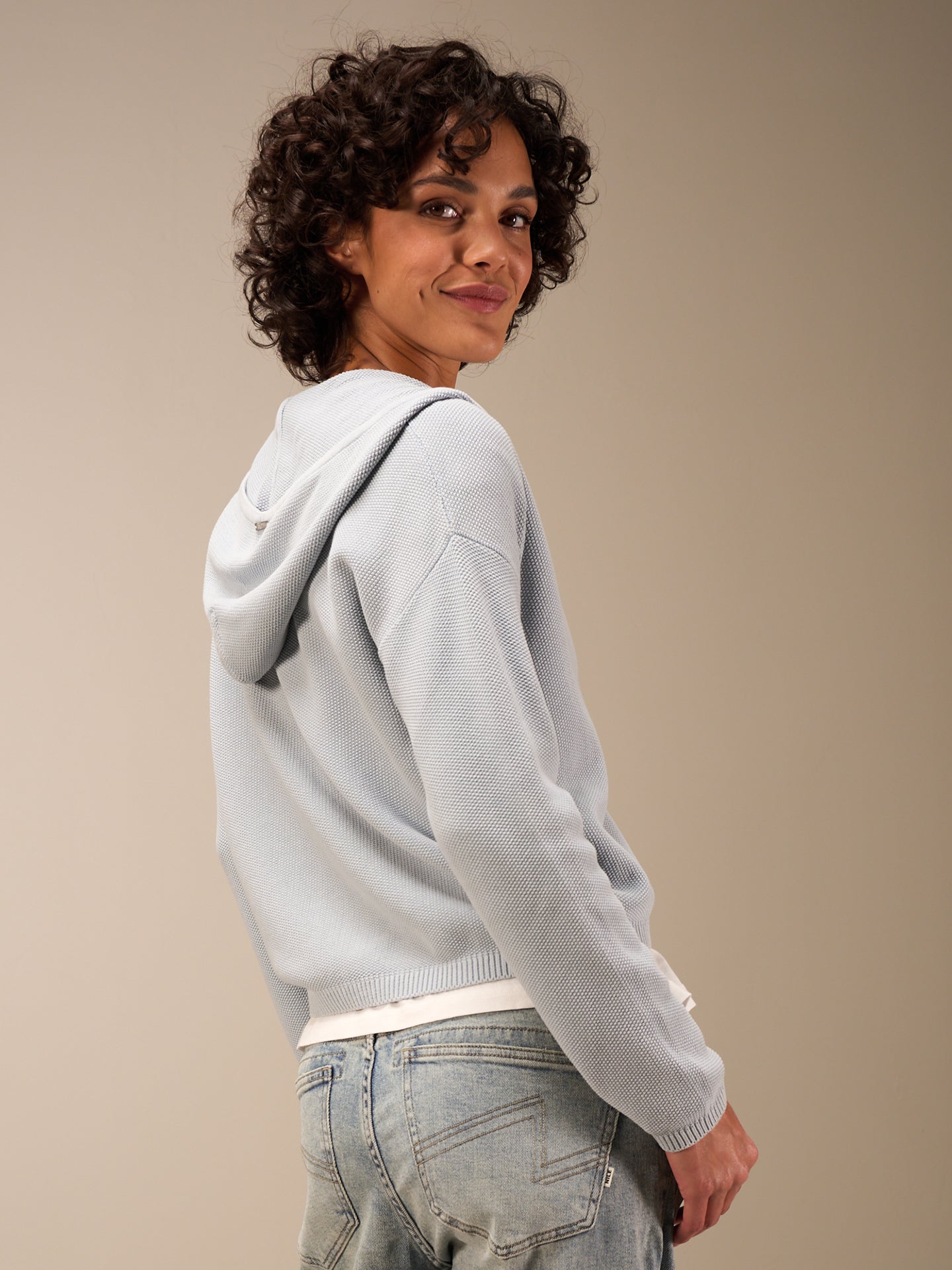 Hooded cardigan