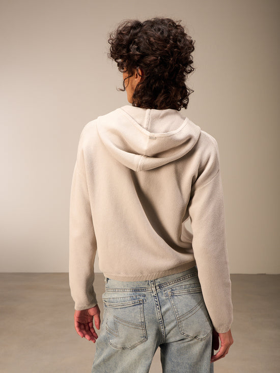 Strickjacke mit Kapuze