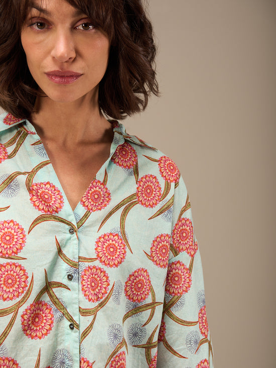 blouse avec patte de boutonnage