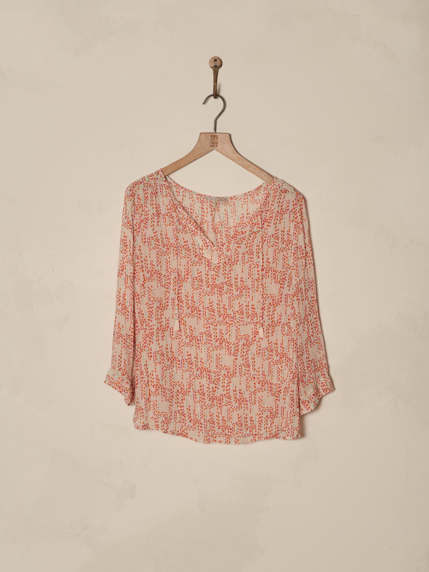 blouse à manches 3/4