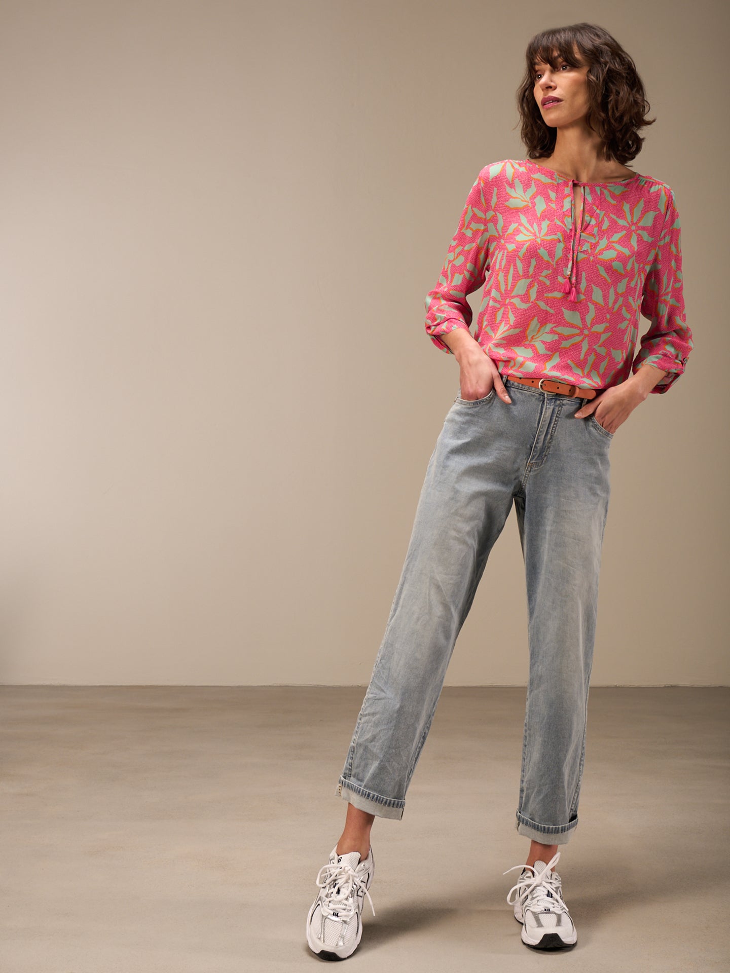 blouse à manches 3/4