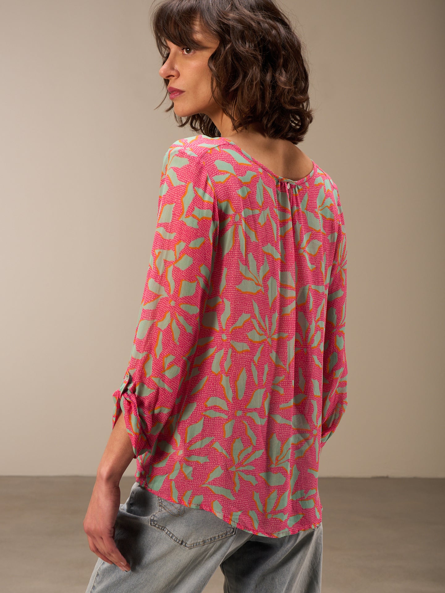 blouse à manches 3/4