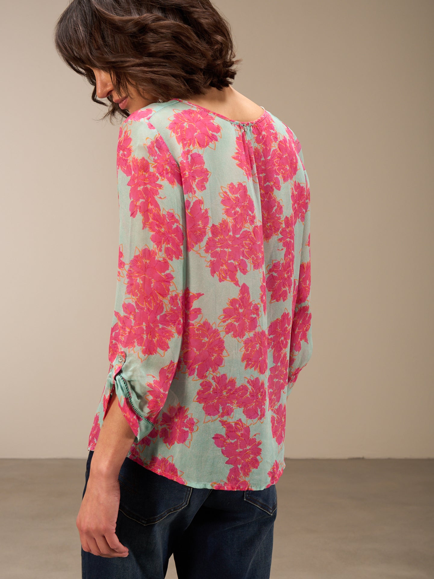 blouse à manches 3/4