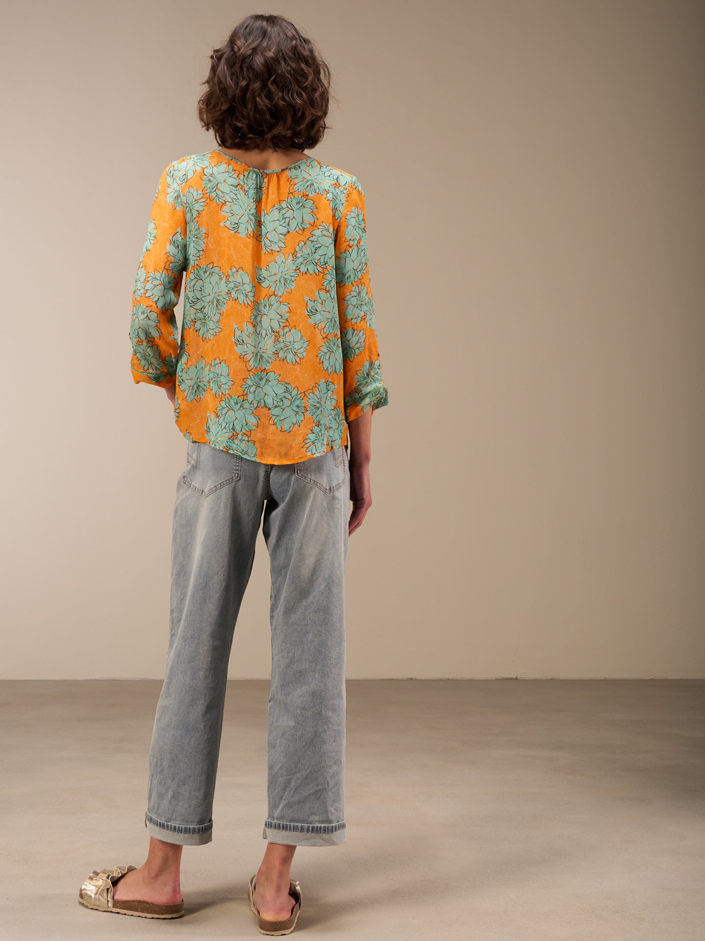 blouse à manches 3/4