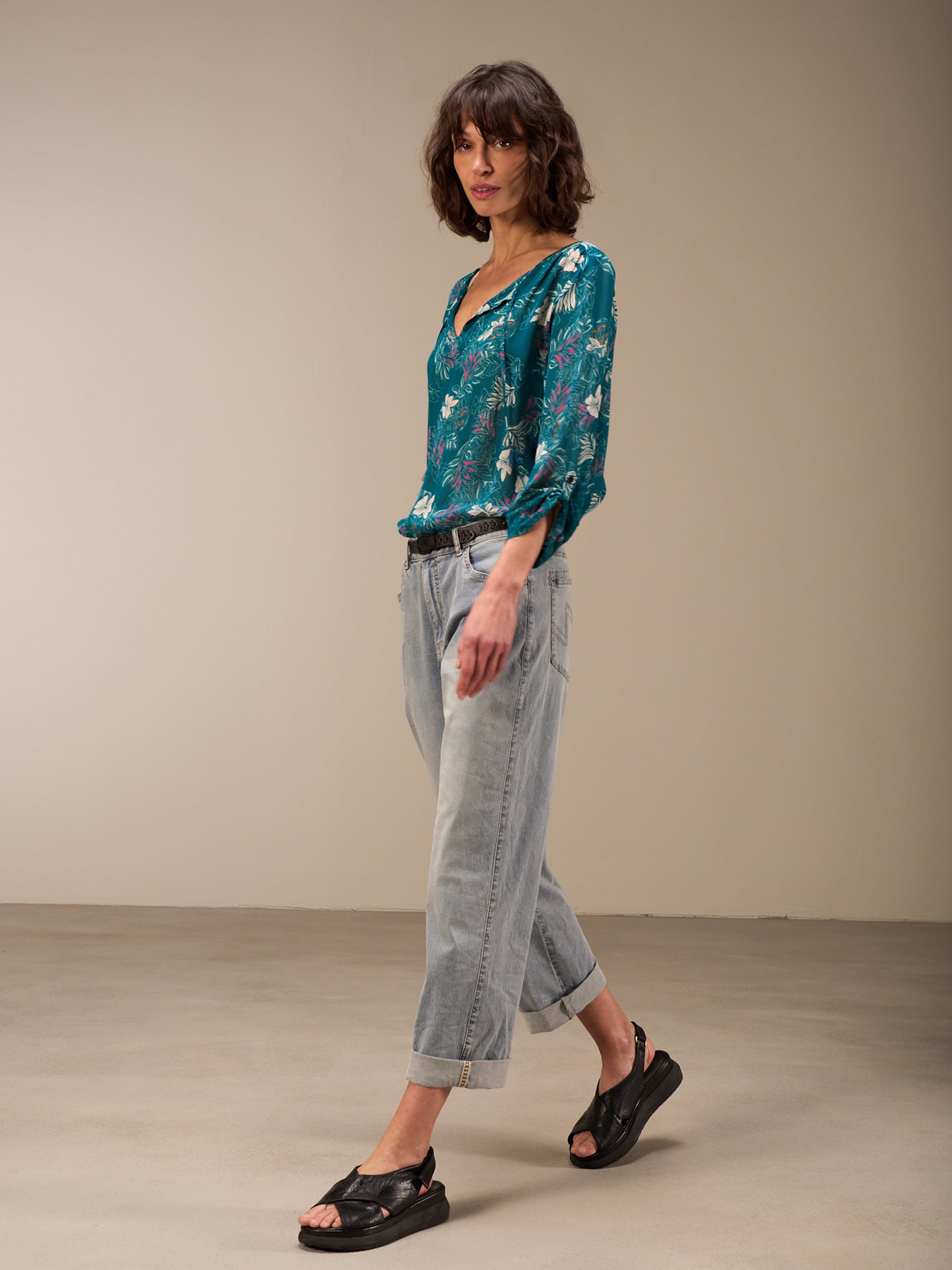 blouse à manches 3/4