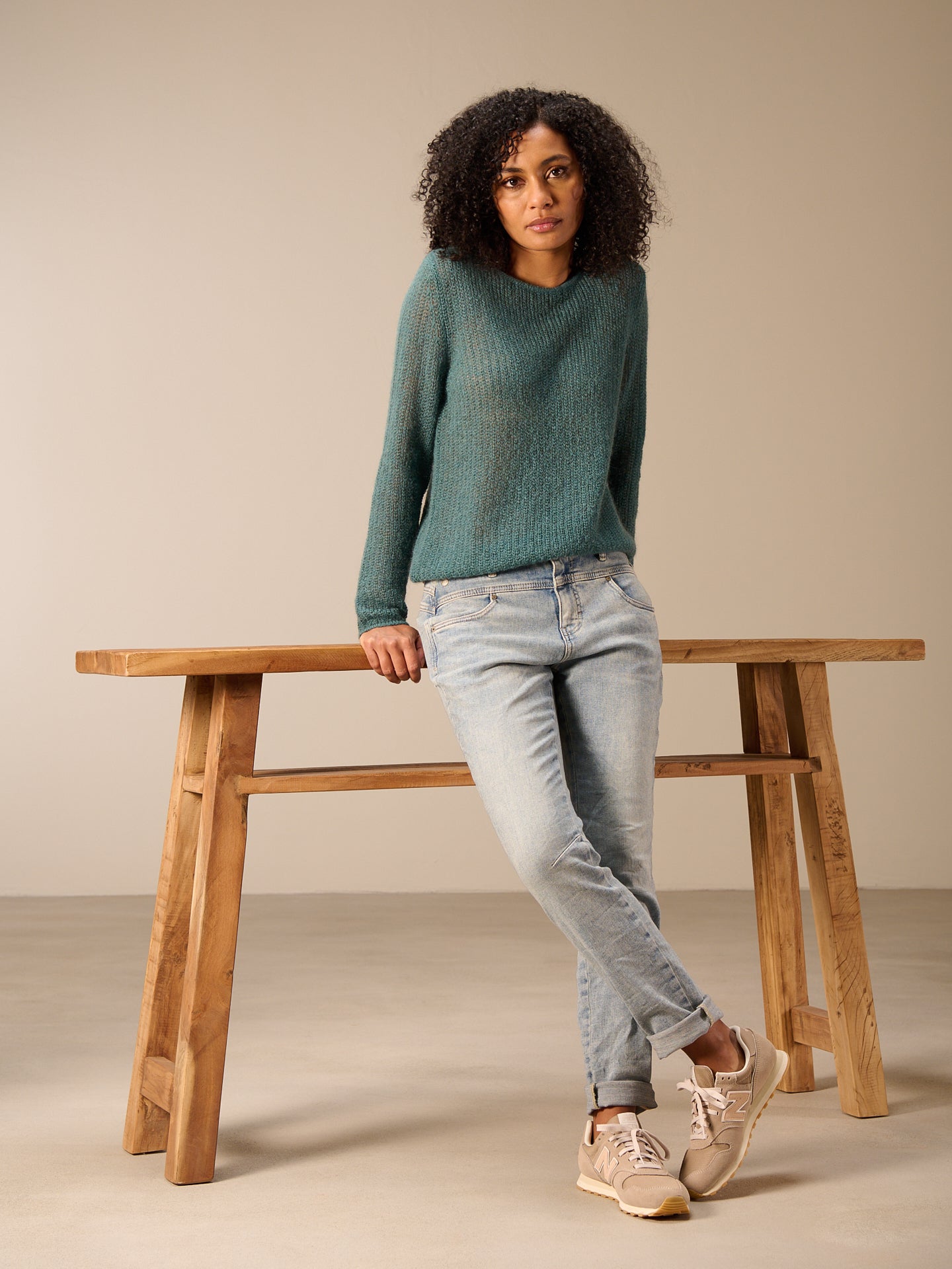 Loose-knit sweater