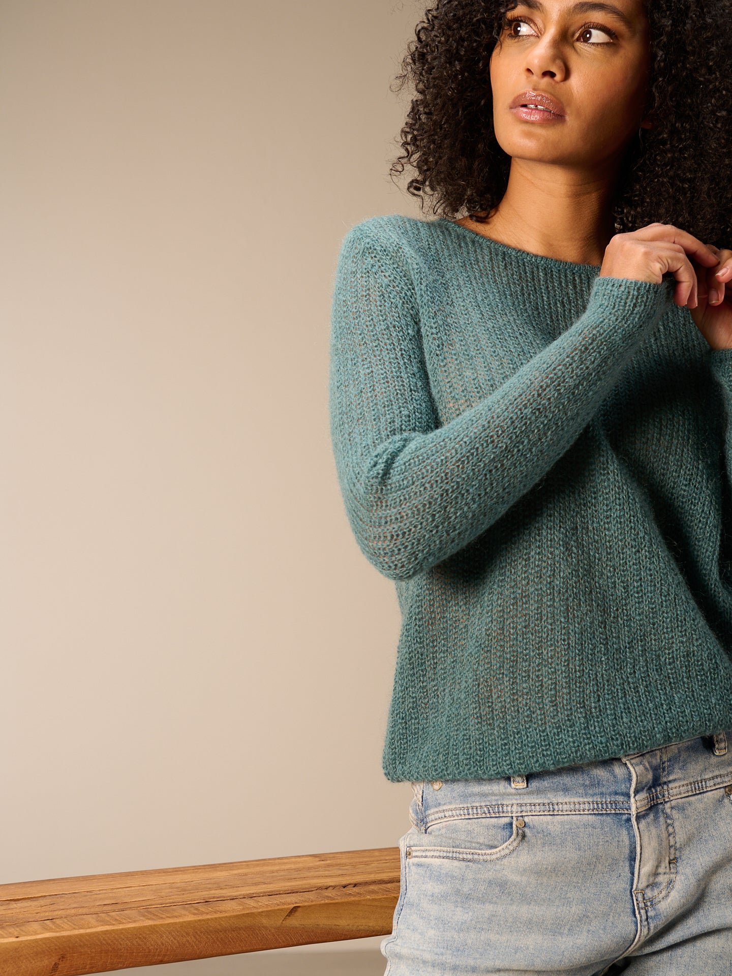 Loose-knit sweater
