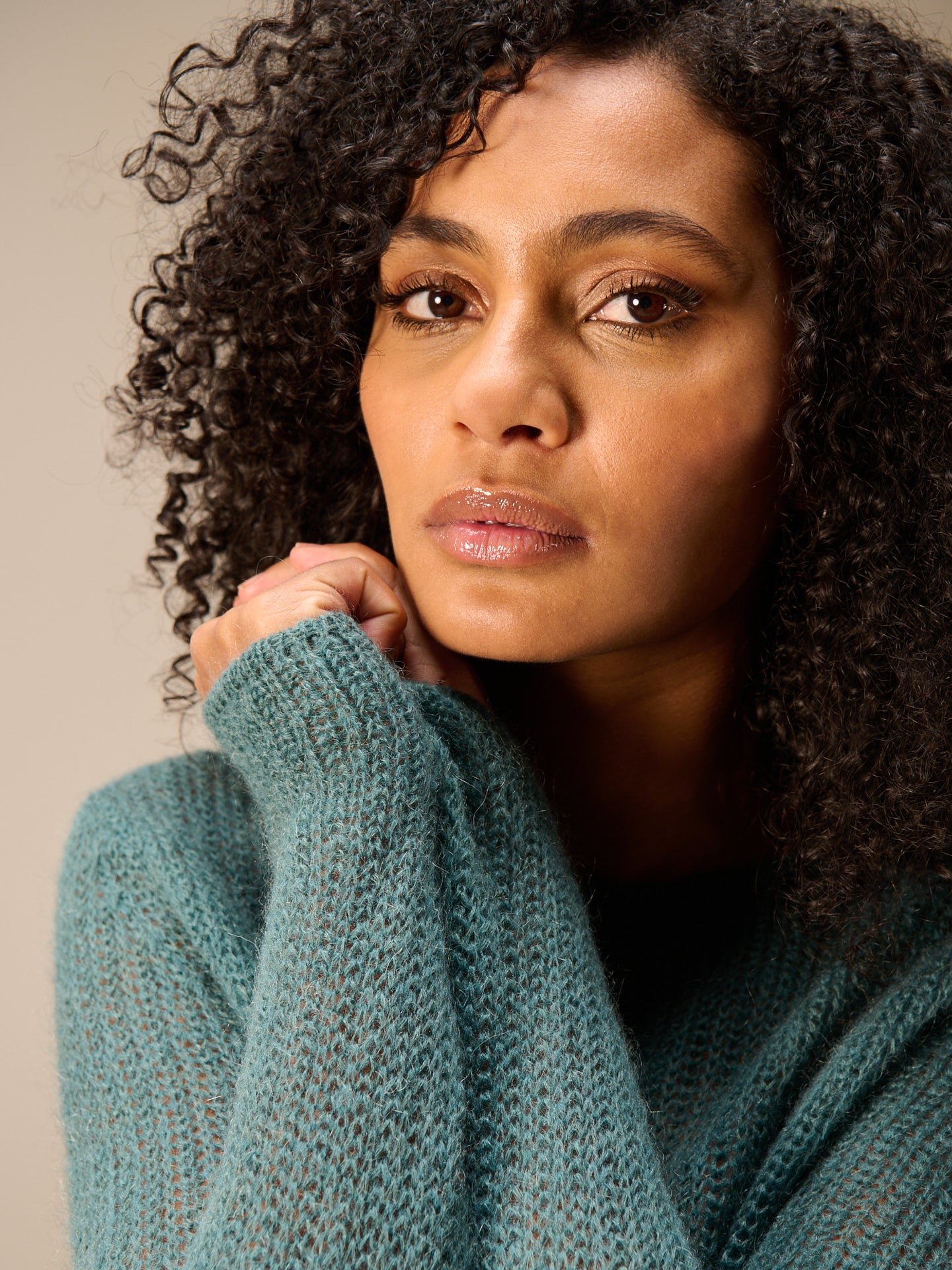 Loose-knit sweater
