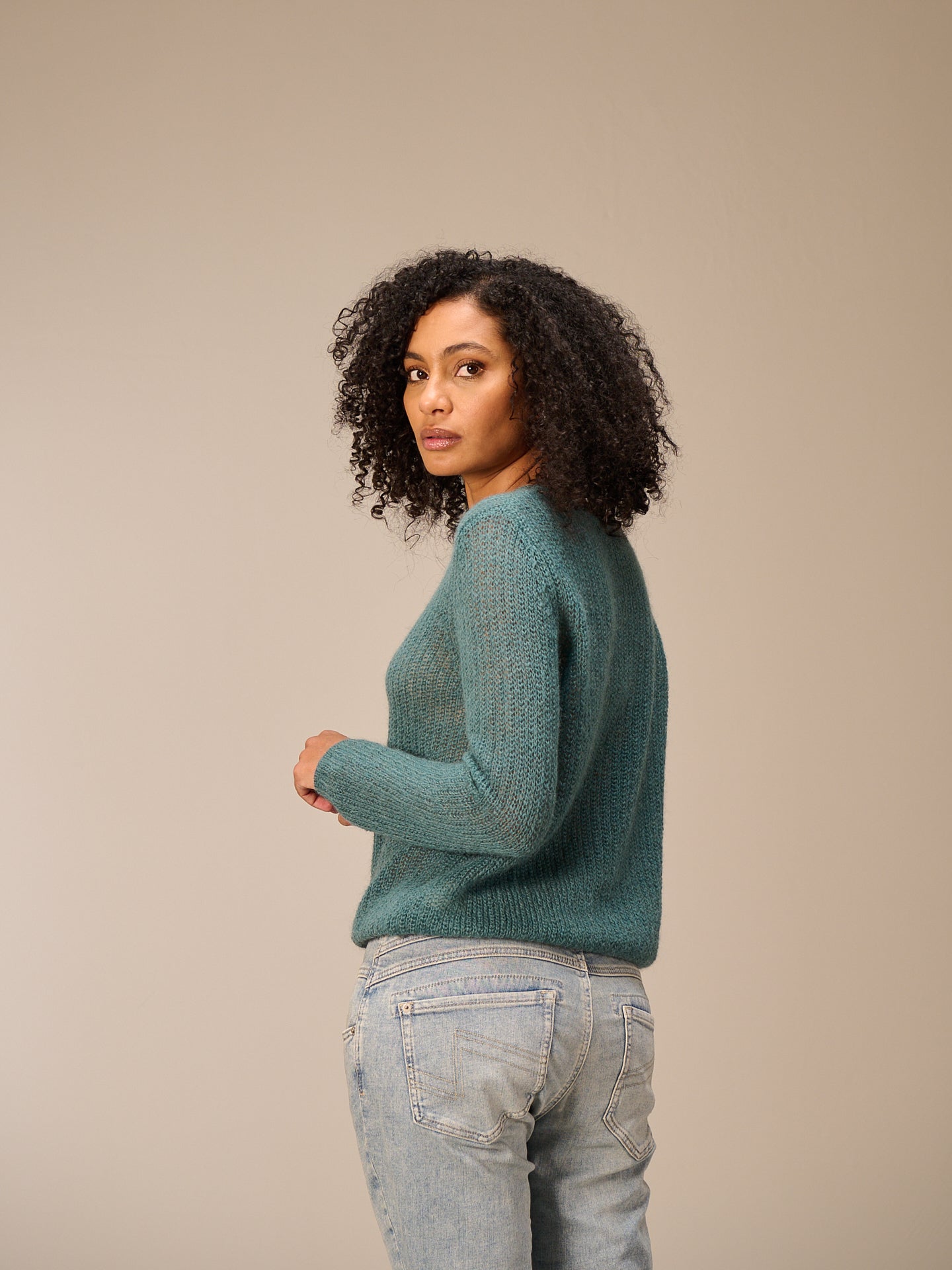 Loose-knit sweater